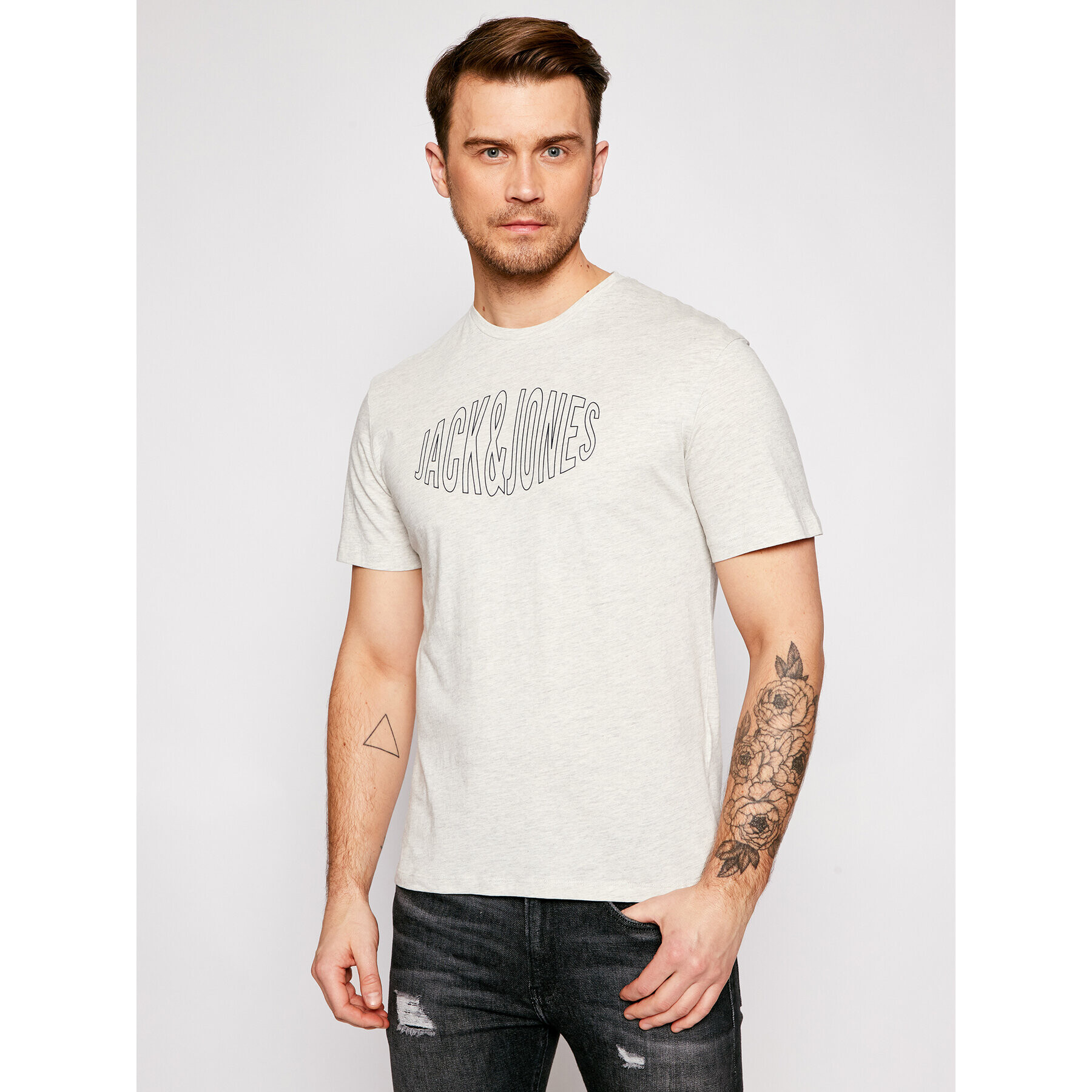 Jack&Jones Póló Preston Big 12192589 Szürke Relaxed Fit - Pepit.hu