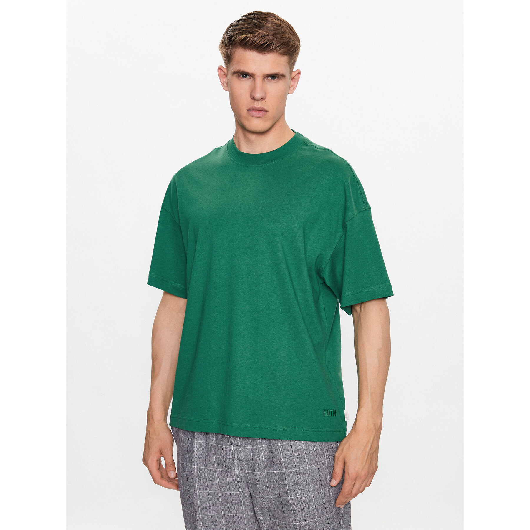 Jack&Jones Póló Pure 12235300 Zöld Volume Fit - Pepit.hu