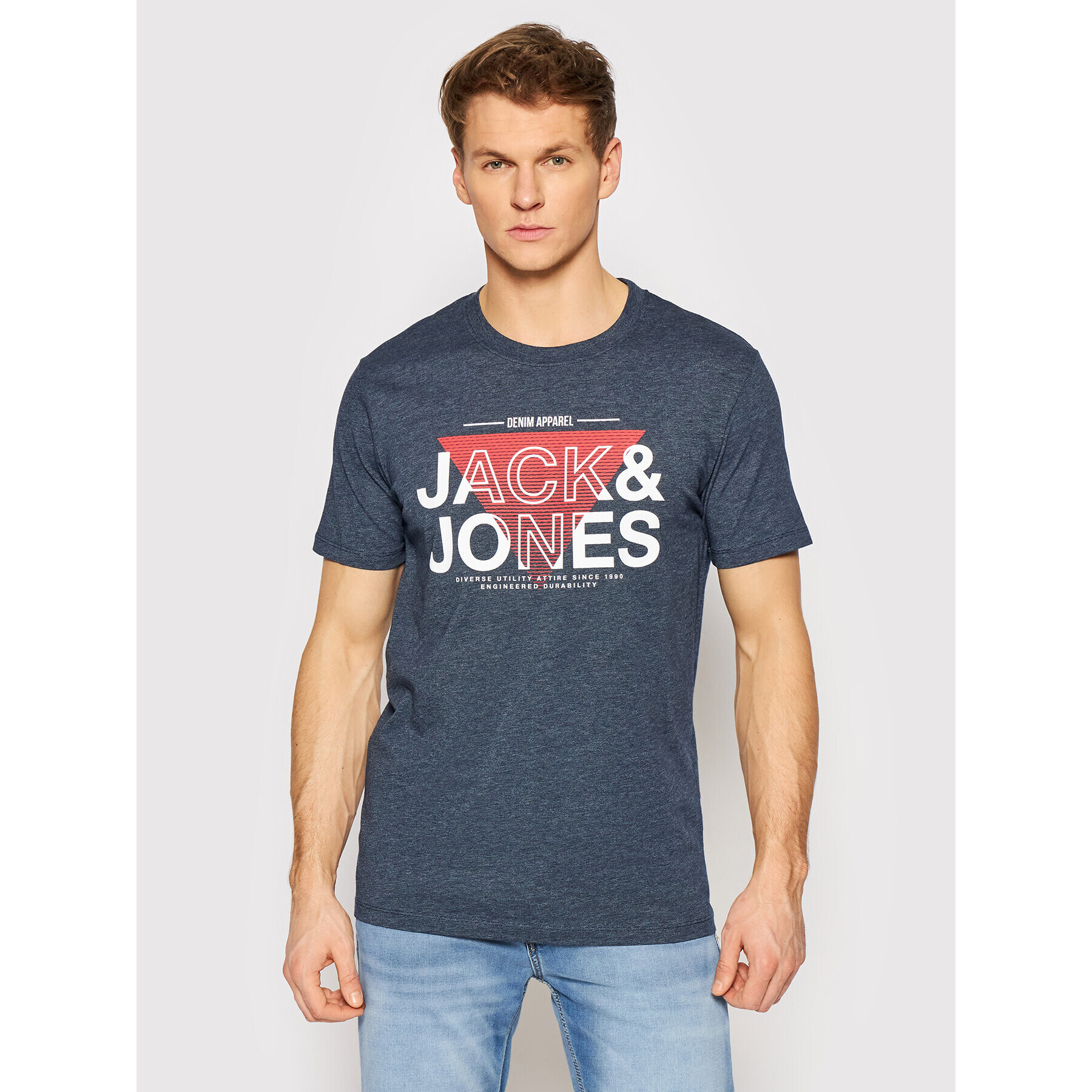 Jack&Jones Póló Rac 12200224 Sötétkék Regular Fit - Pepit.hu