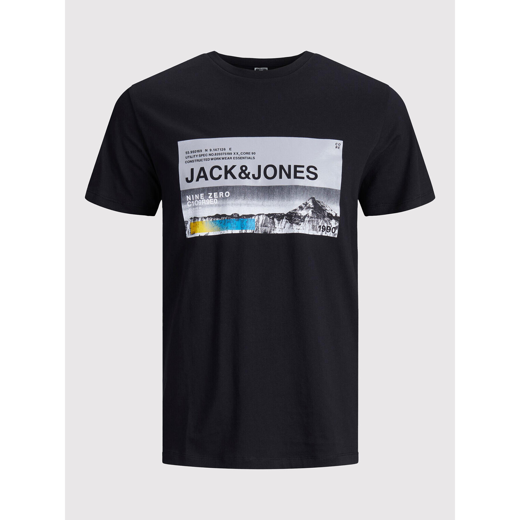 Jack&Jones Póló Rack 12198281 Fekete Regular Fit - Pepit.hu