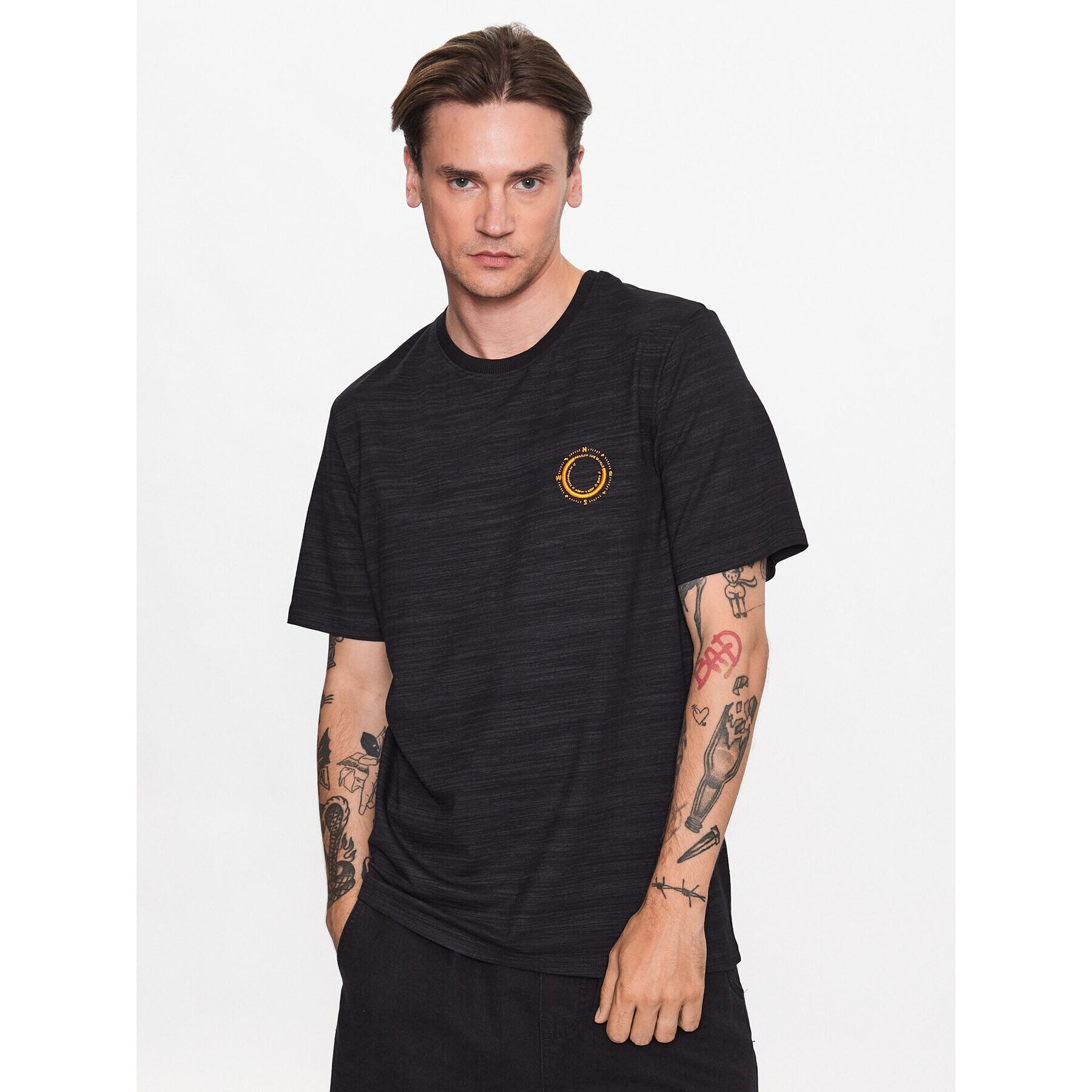 Jack&Jones Póló Sea 12235301 Fekete Standard Fit - Pepit.hu