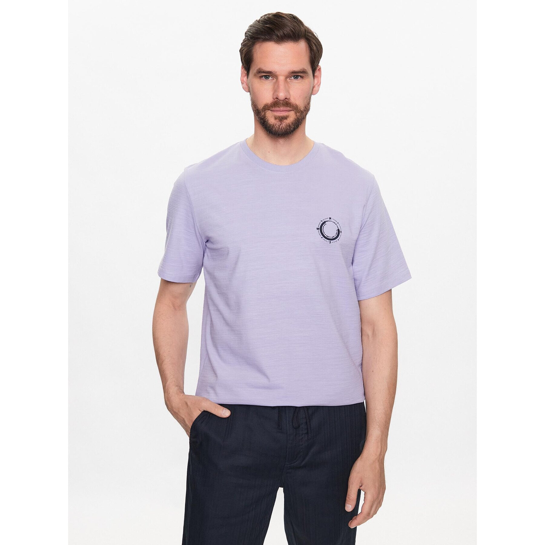 Jack&Jones Póló Sea 12235301 Lila Standard Fit - Pepit.hu