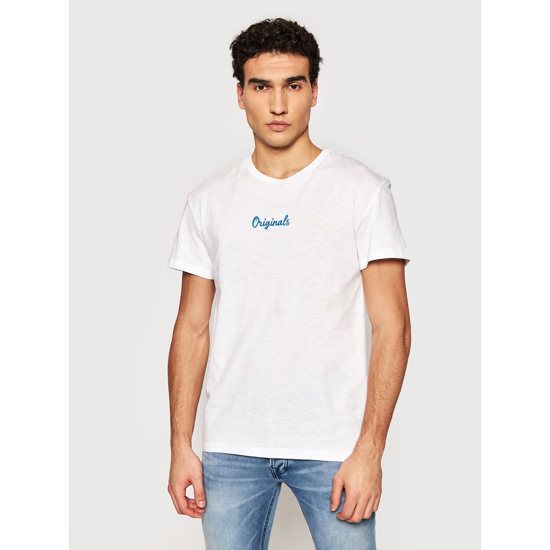 Jack&Jones Póló Stockholm 12185790 Fehér Regular Fit - Pepit.hu