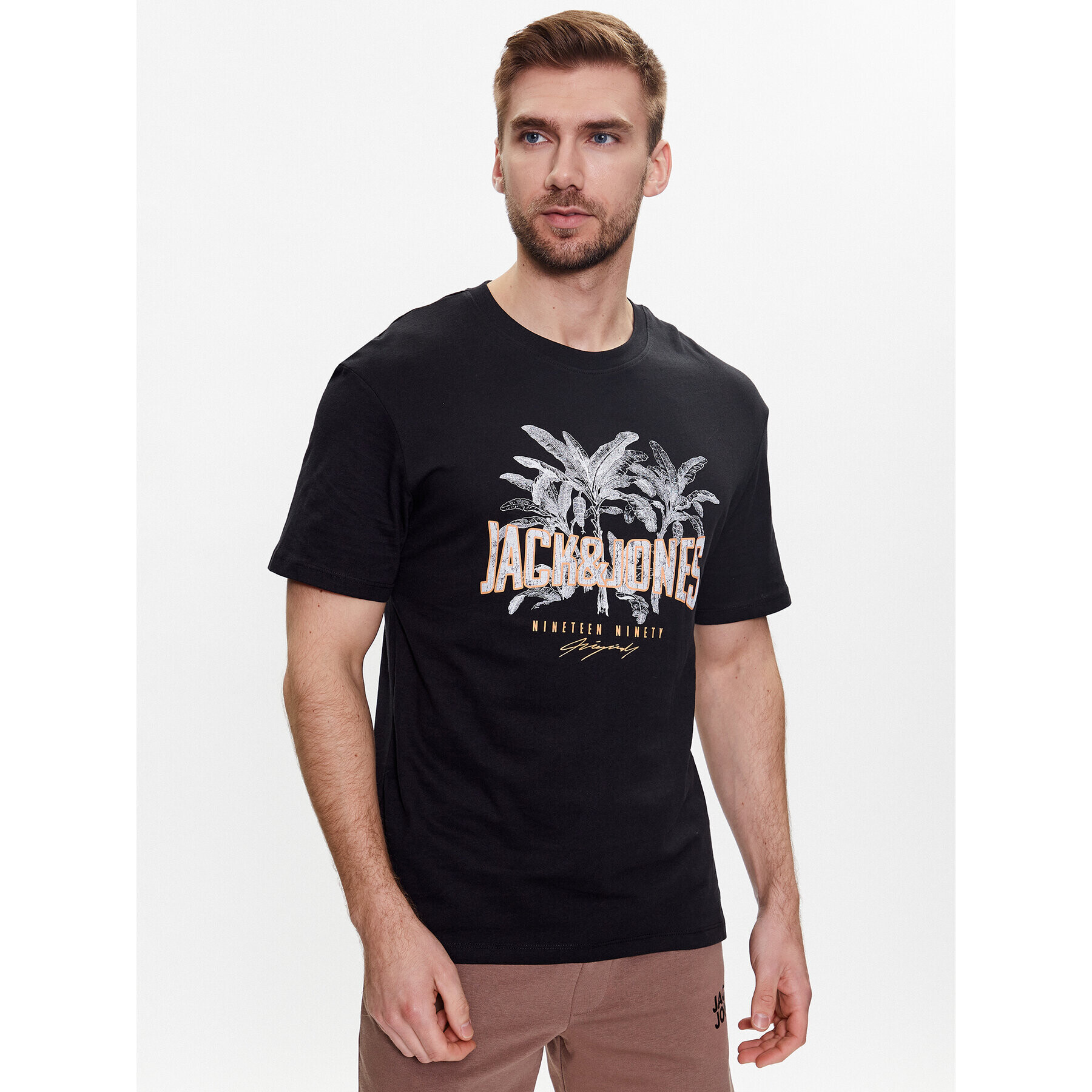 Jack&Jones Póló Type 12235151 Fekete Relaxed Fit - Pepit.hu