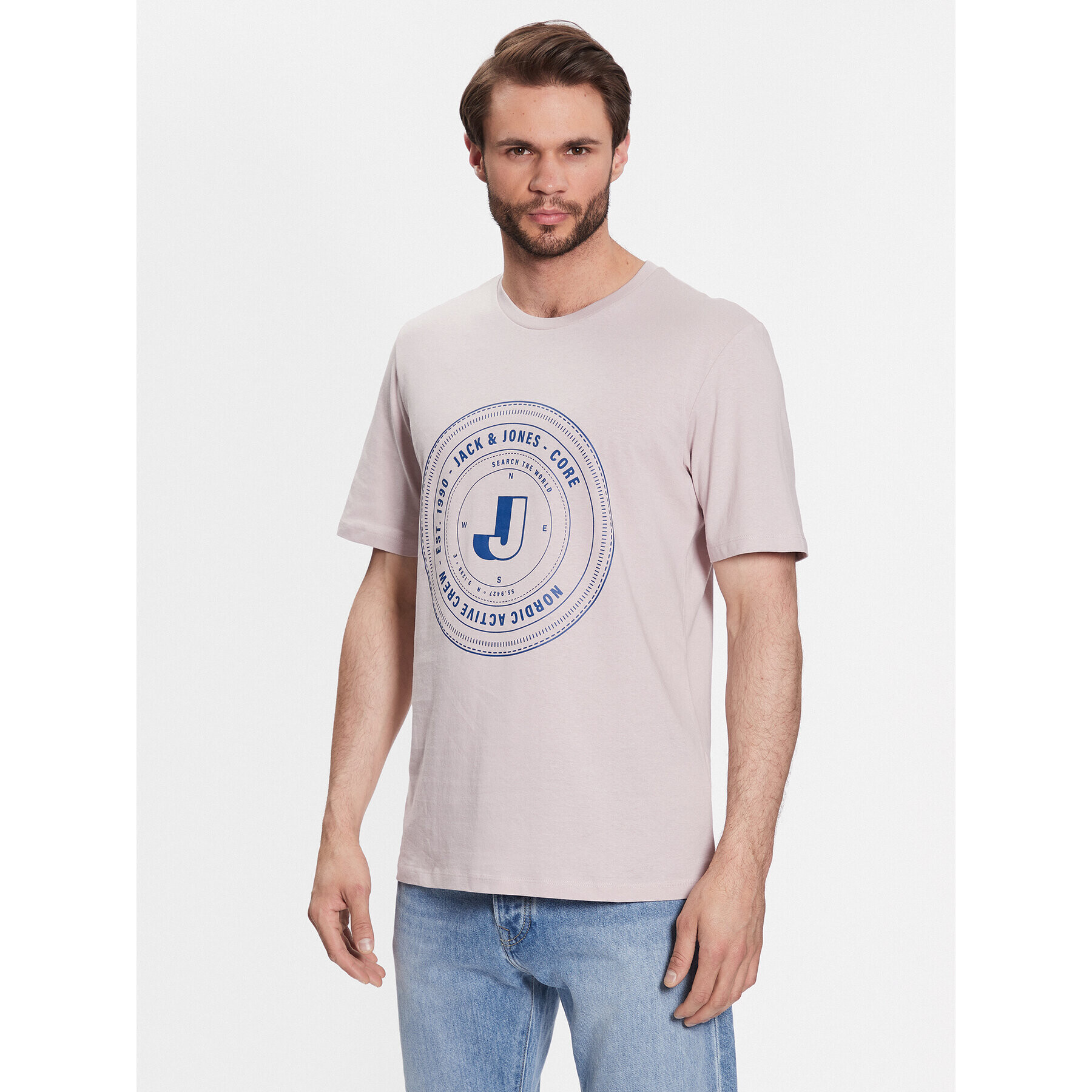 Jack&Jones Póló Vibes 12233612 Rózsaszín Standard Fit - Pepit.hu