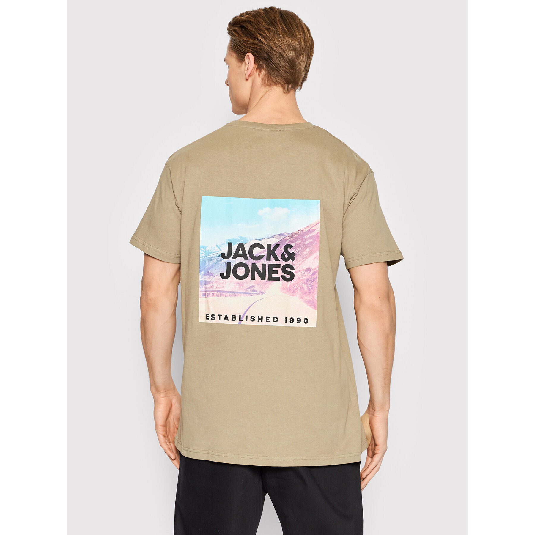 Jack&Jones Póló You 12213077 Bézs Regular Fit - Pepit.hu