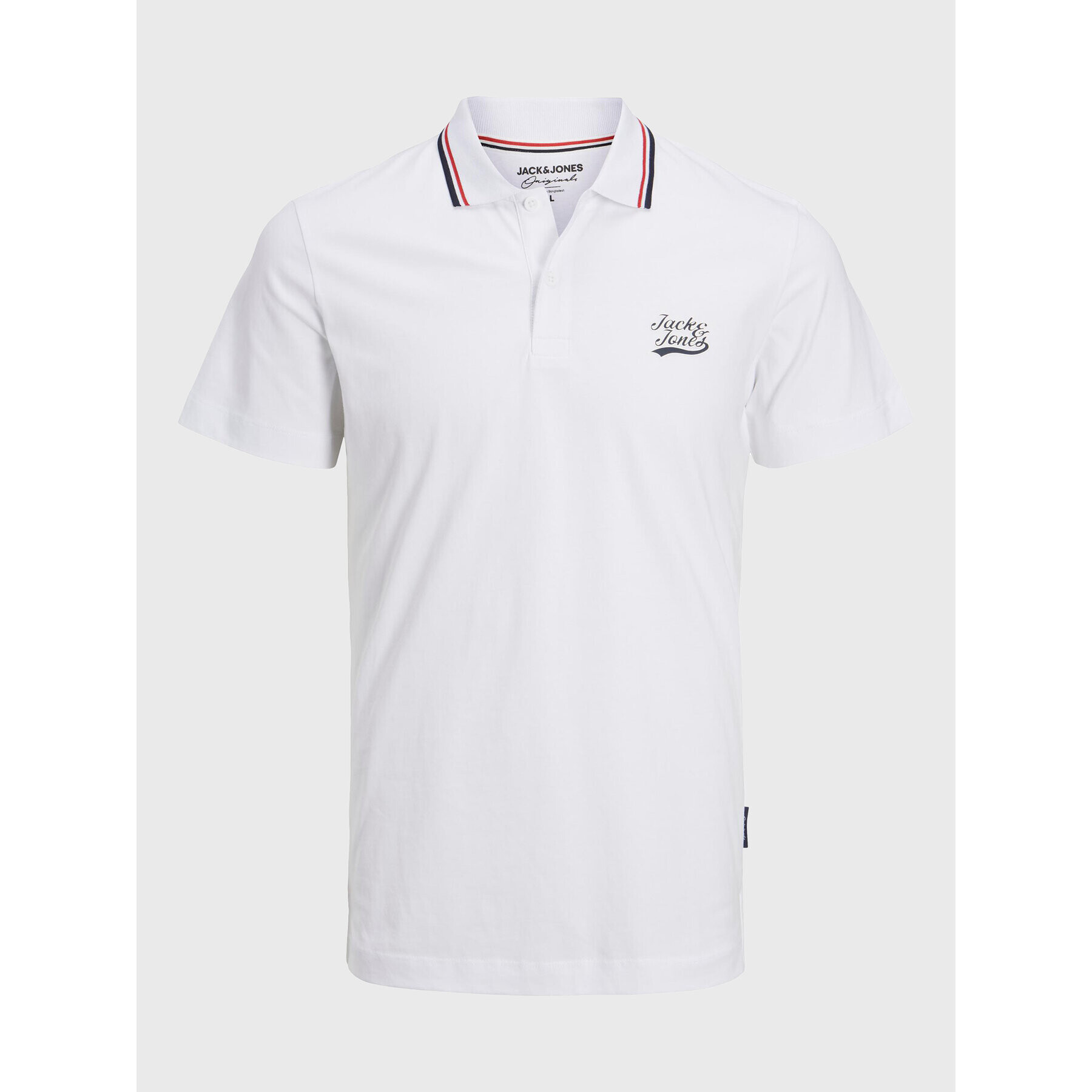 Jack&Jones Pólóing 12228781 Fehér Standard Fit - Pepit.hu