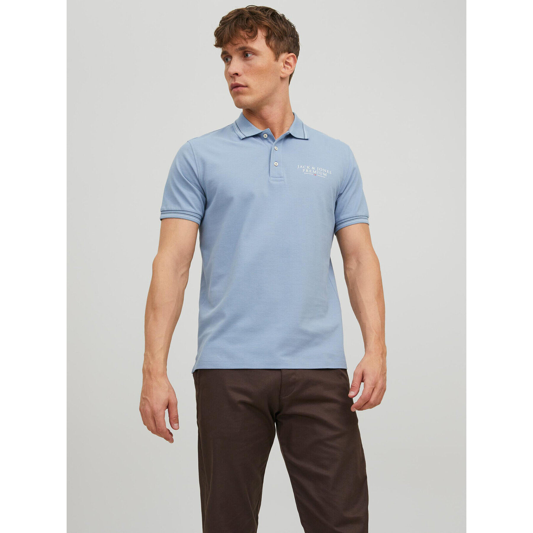 Jack&Jones Pólóing Archie 12228843 Kék Regular Fit - Pepit.hu