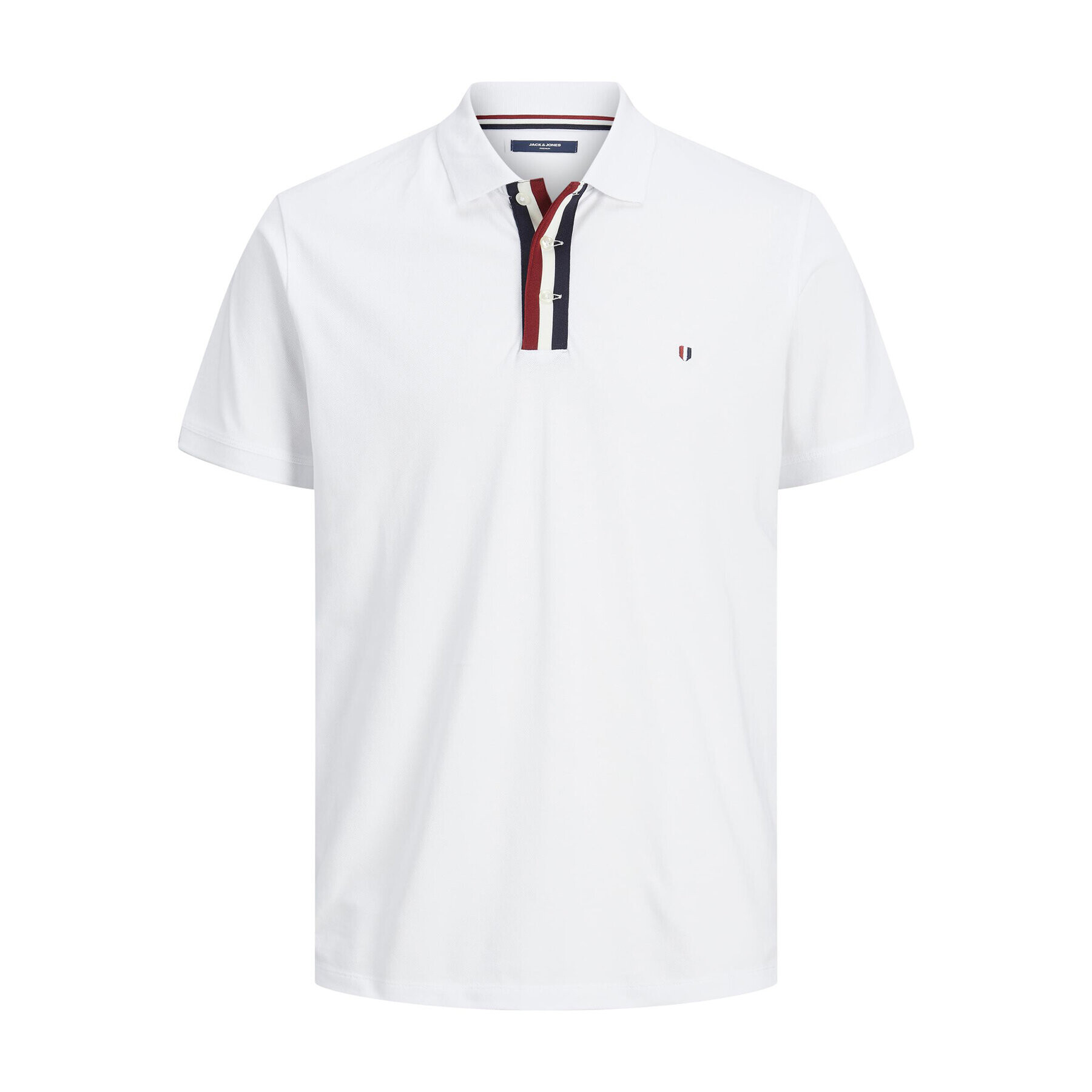 Jack&Jones Pólóing 12229481 Fehér Regular Fit - Pepit.hu