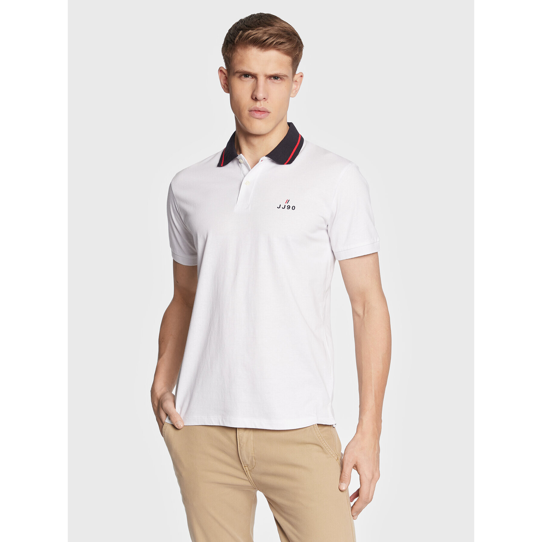 Jack&Jones Pólóing Joe 12221190 Fehér Regular Fit - Pepit.hu