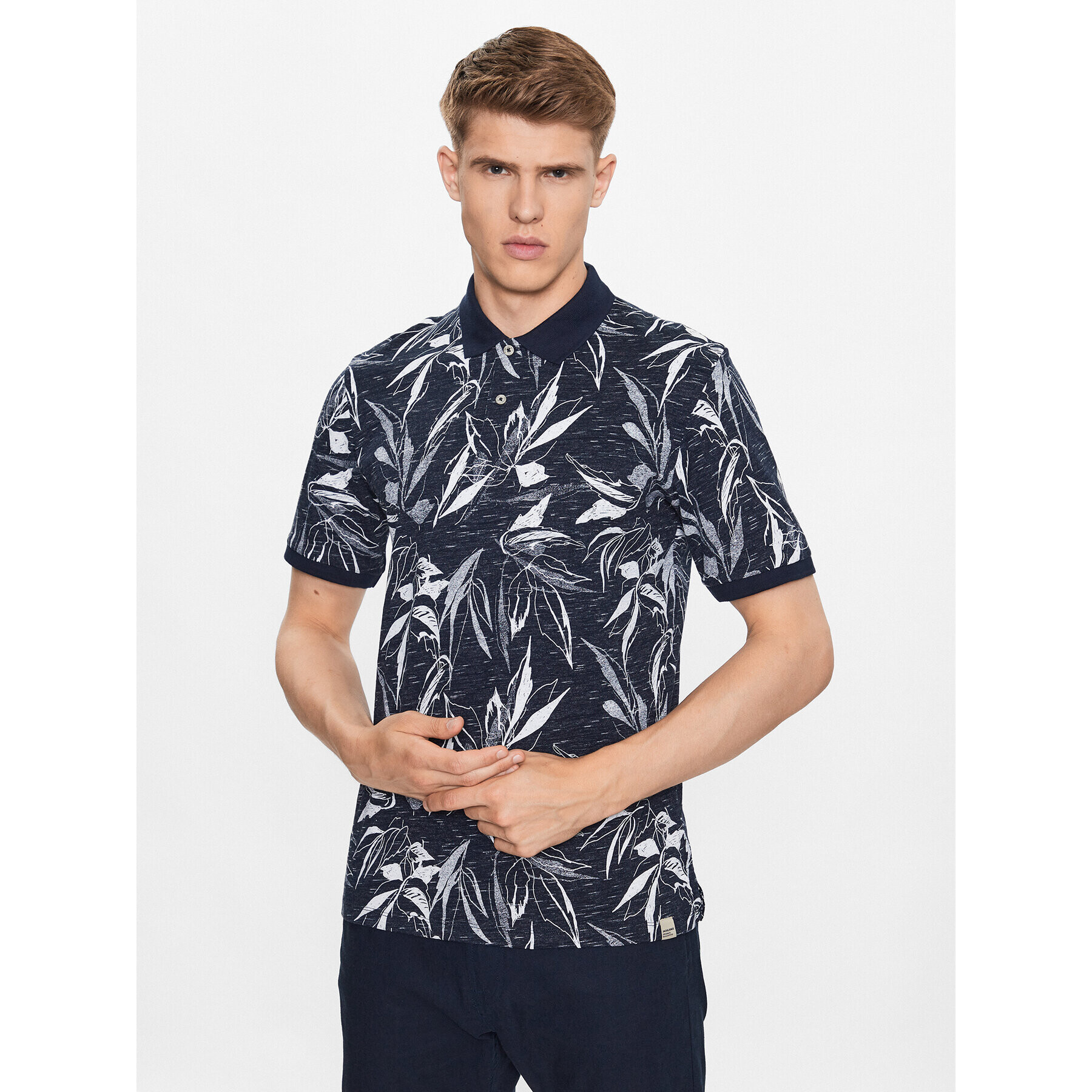 Jack&Jones Pólóing Rayon 12230268 Sötétkék Standard Fit - Pepit.hu