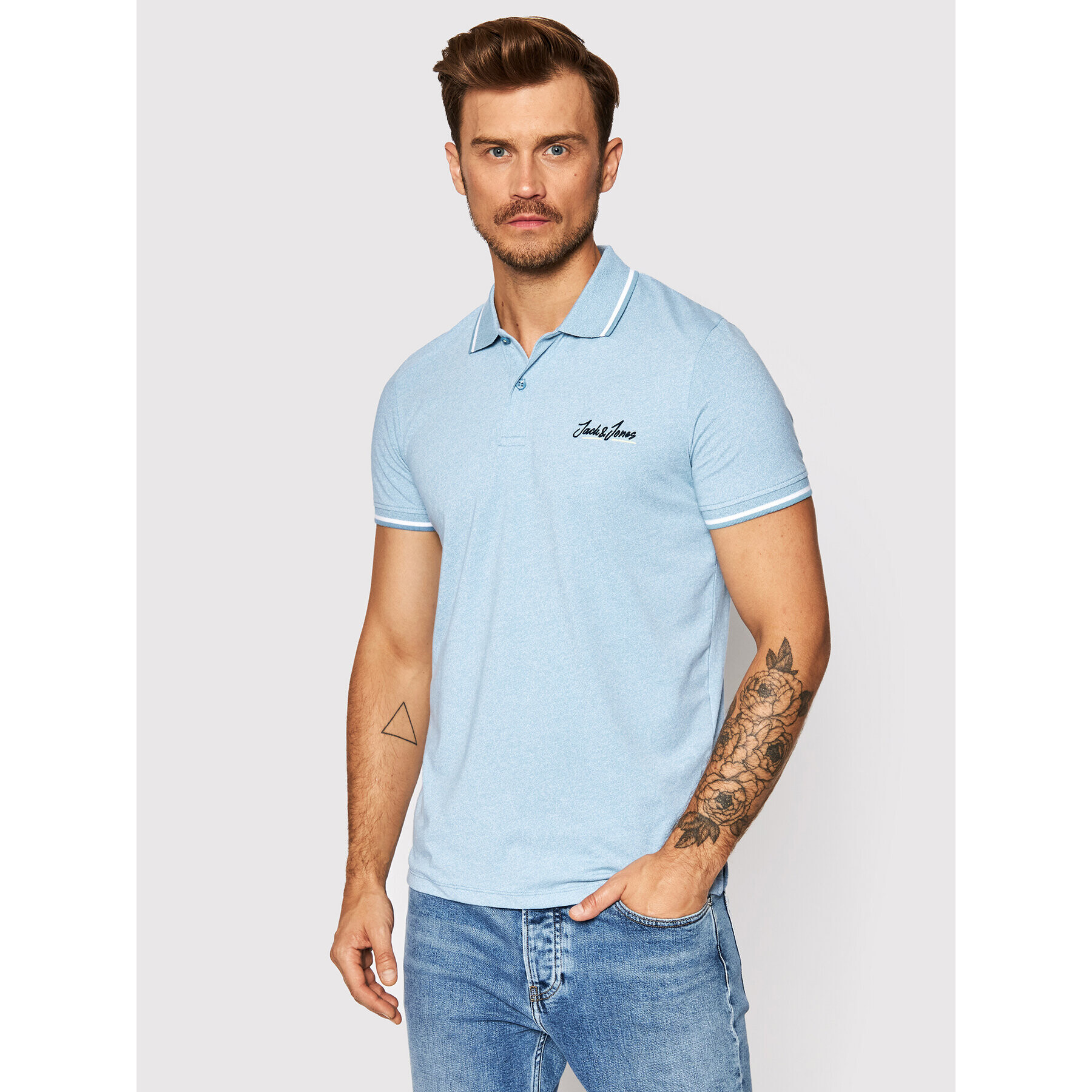 Jack&Jones Pólóing Tons 12186778 Kék Regular Fit - Pepit.hu