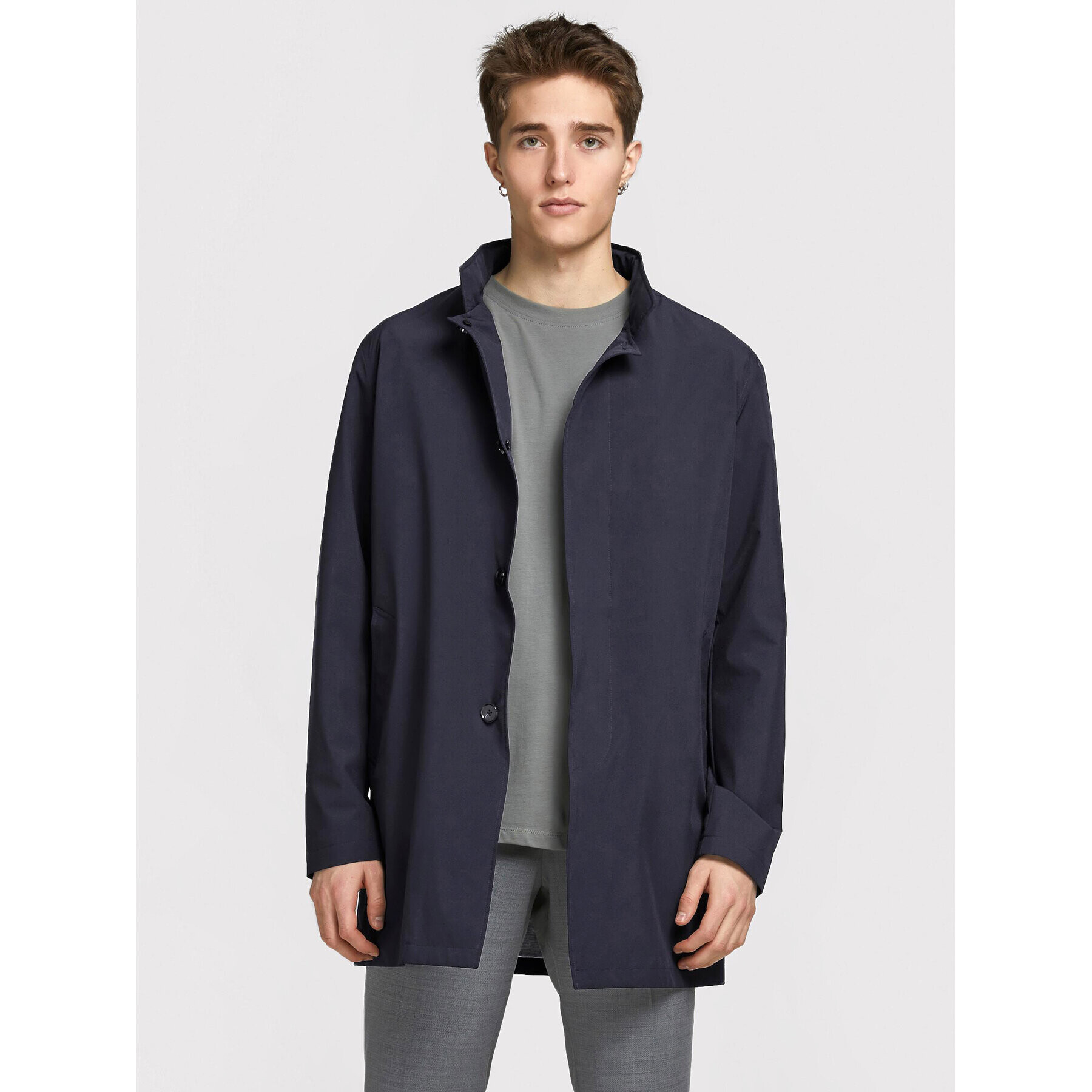 Jack&Jones PREMIUM Átmeneti kabát Gran 12183745 Sötétkék Regular Fit - Pepit.hu