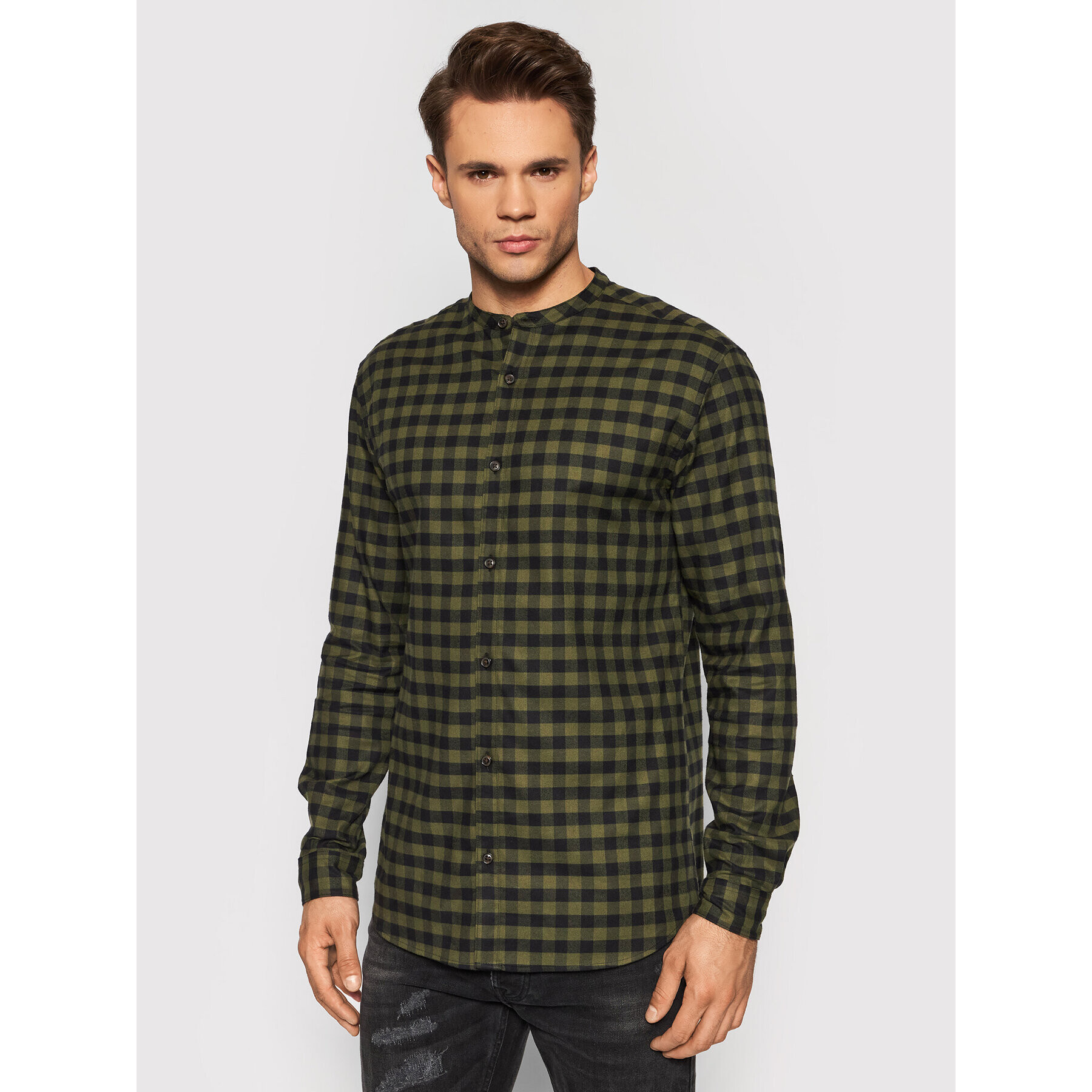 Jack&Jones PREMIUM Ing Blawinter 12196944 Zöld Slim Fit - Pepit.hu