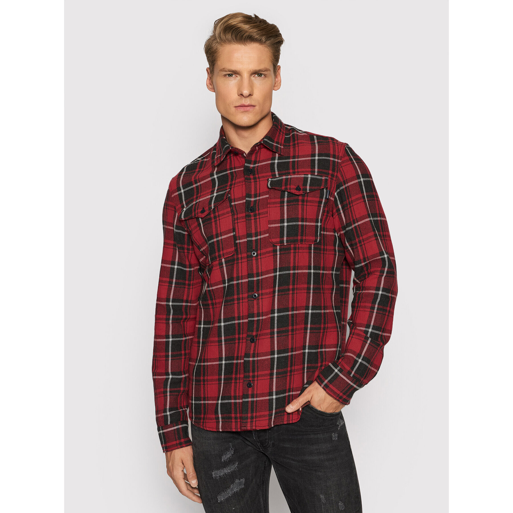 Jack&Jones PREMIUM Ing Bluwoodland 12192117 Piros Relaxed Fit - Pepit.hu