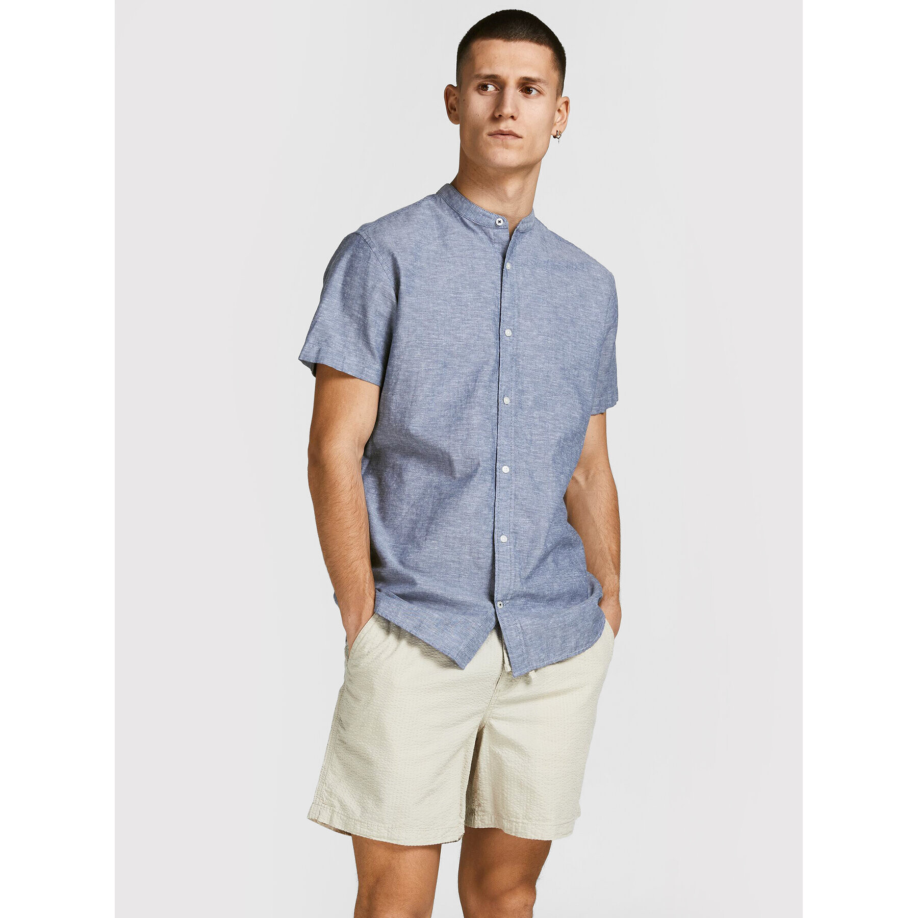 Jack&Jones PREMIUM Ing Summer 12208479 Kék Slim Fit - Pepit.hu