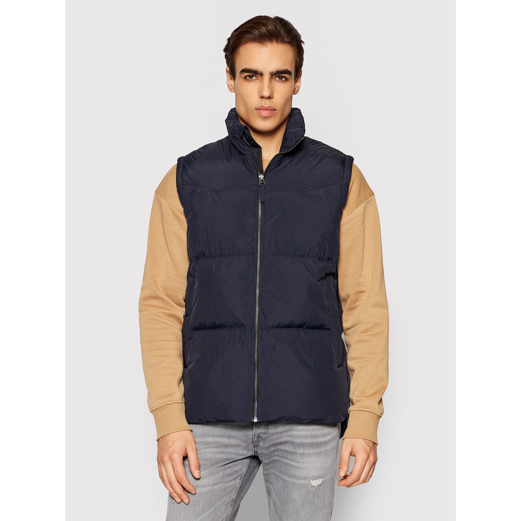 Jack&Jones PREMIUM Mellény Lawind 12191277 Sötétkék Regular Fit - Pepit.hu