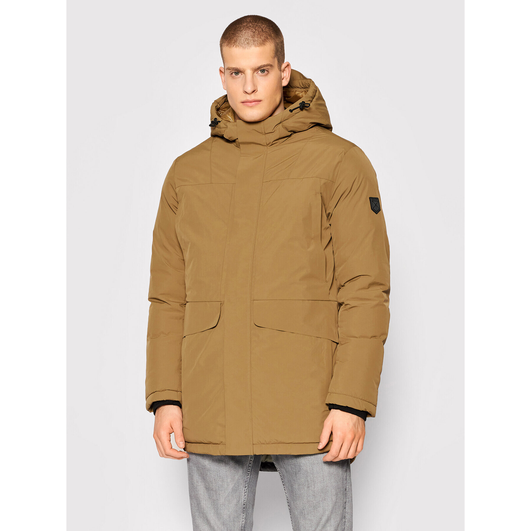 Jack&Jones PREMIUM Parka Blaharold 12192814 Barna Regular Fit - Pepit.hu