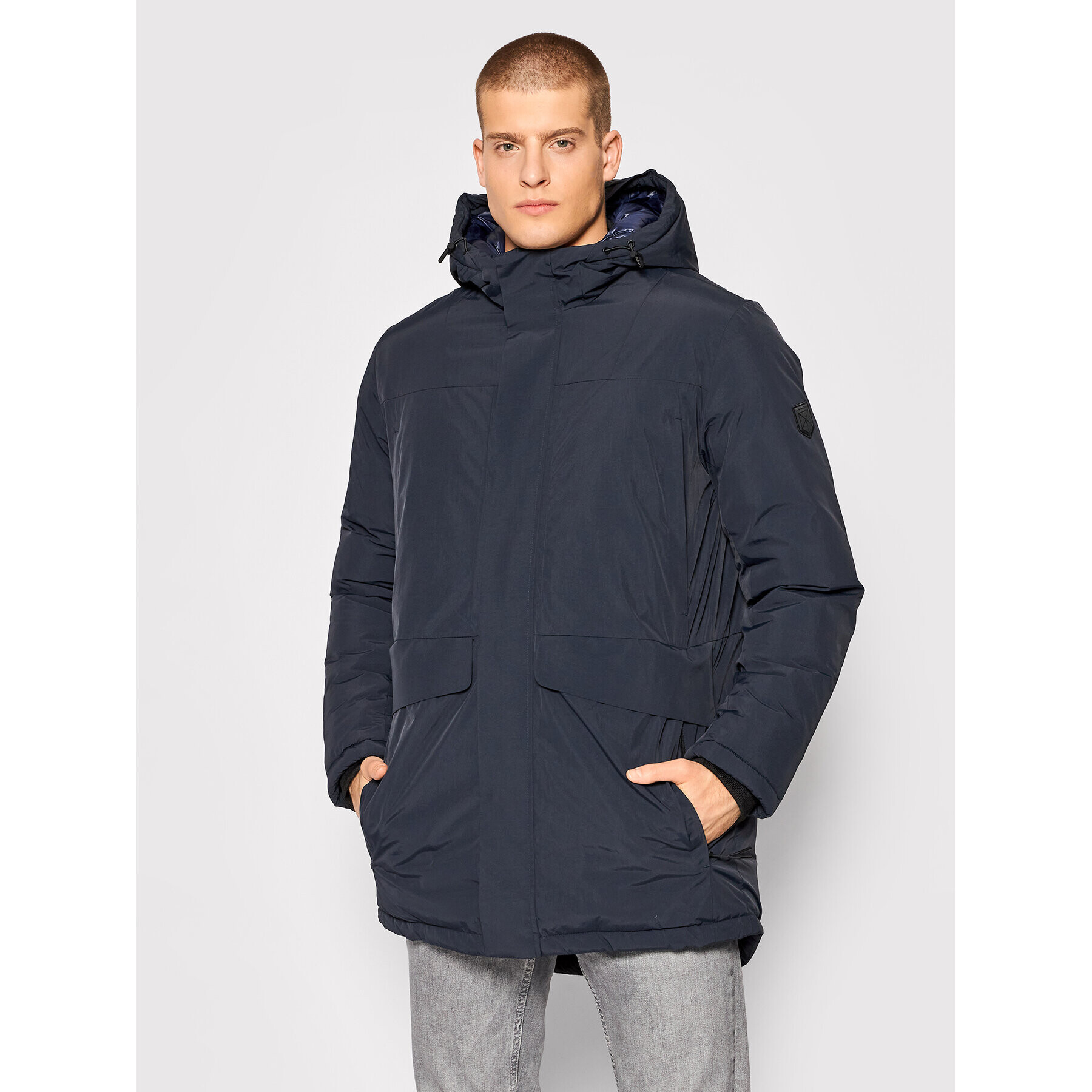 Jack&Jones PREMIUM Parka Blaharold 12192814 Sötétkék Regular Fit - Pepit.hu