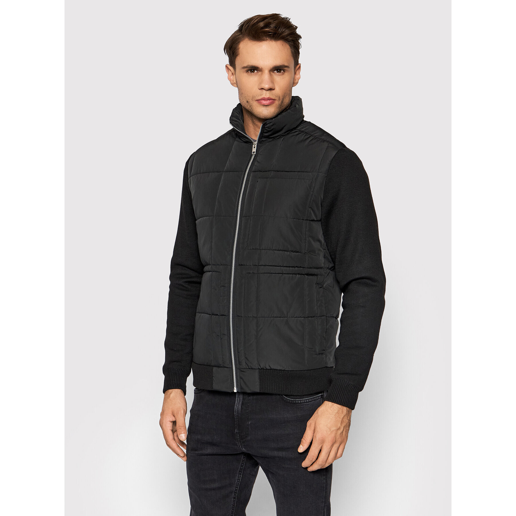 Jack&Jones PREMIUM Pehelykabát Blarocco 12191283 Fekete Regular Fit - Pepit.hu