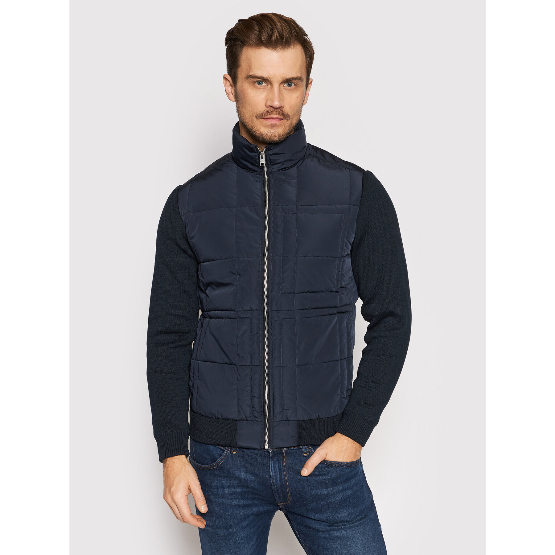 Jack&Jones PREMIUM Pehelykabát Blarocco 12191283 Sötétkék Regular Fit - Pepit.hu