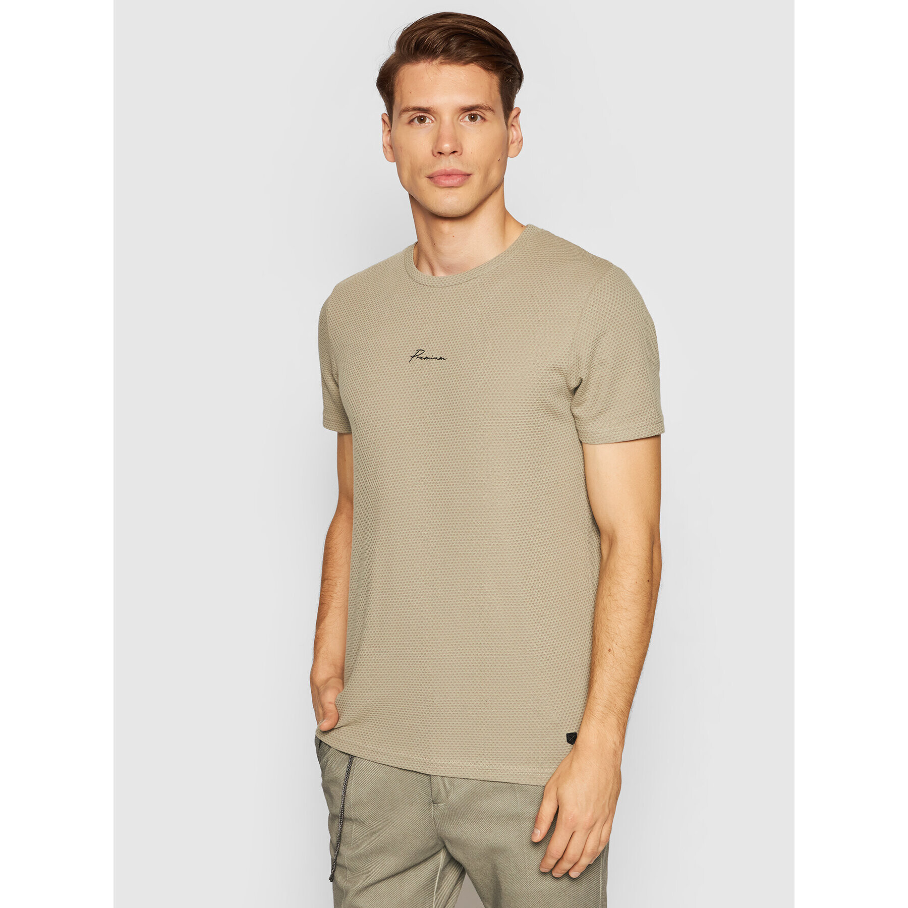 Jack&Jones PREMIUM Póló Blafranco 12175825 Zöld Regular Fit - Pepit.hu