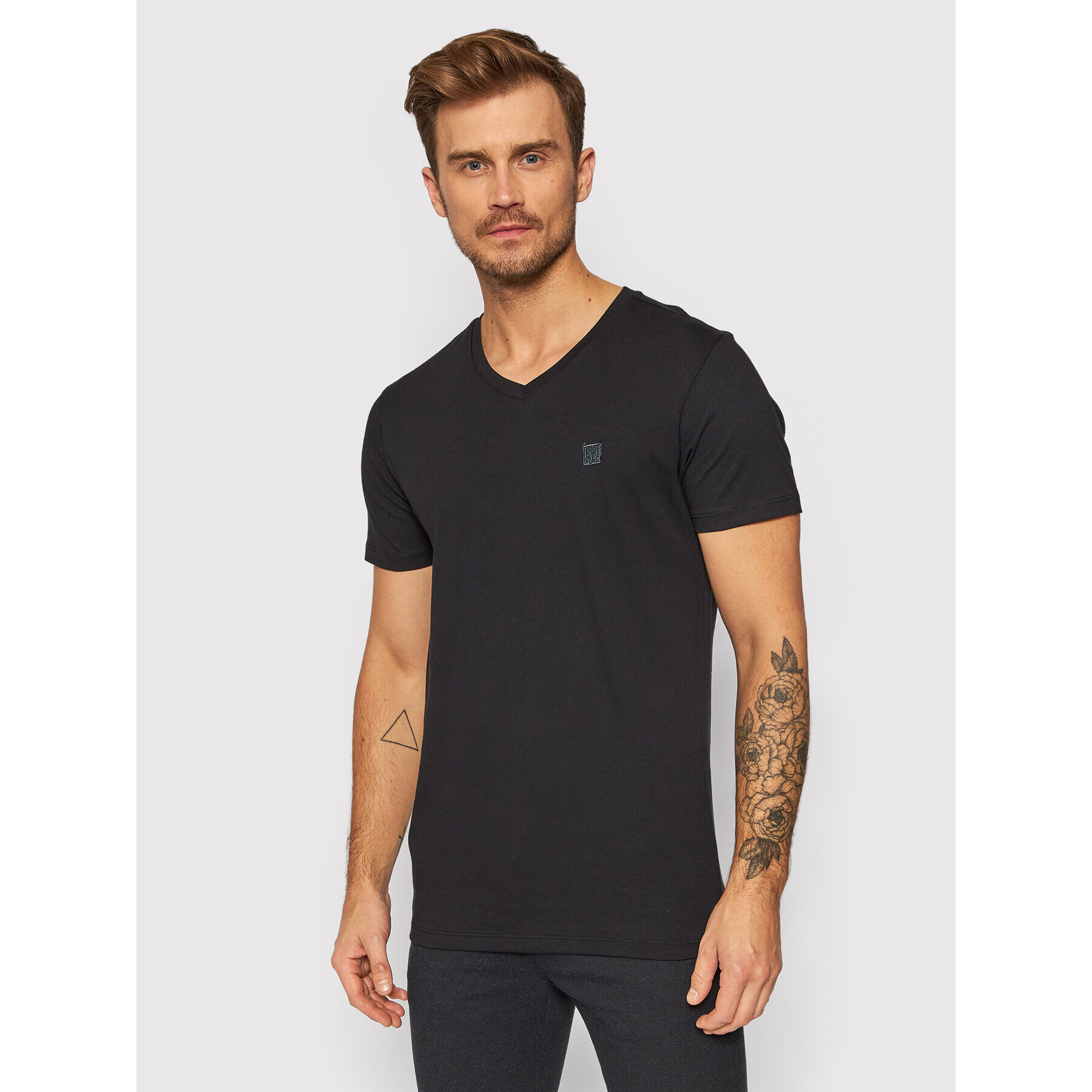 Jack&Jones PREMIUM Póló Blafrontier 12197633 Fekete Regular Fit - Pepit.hu