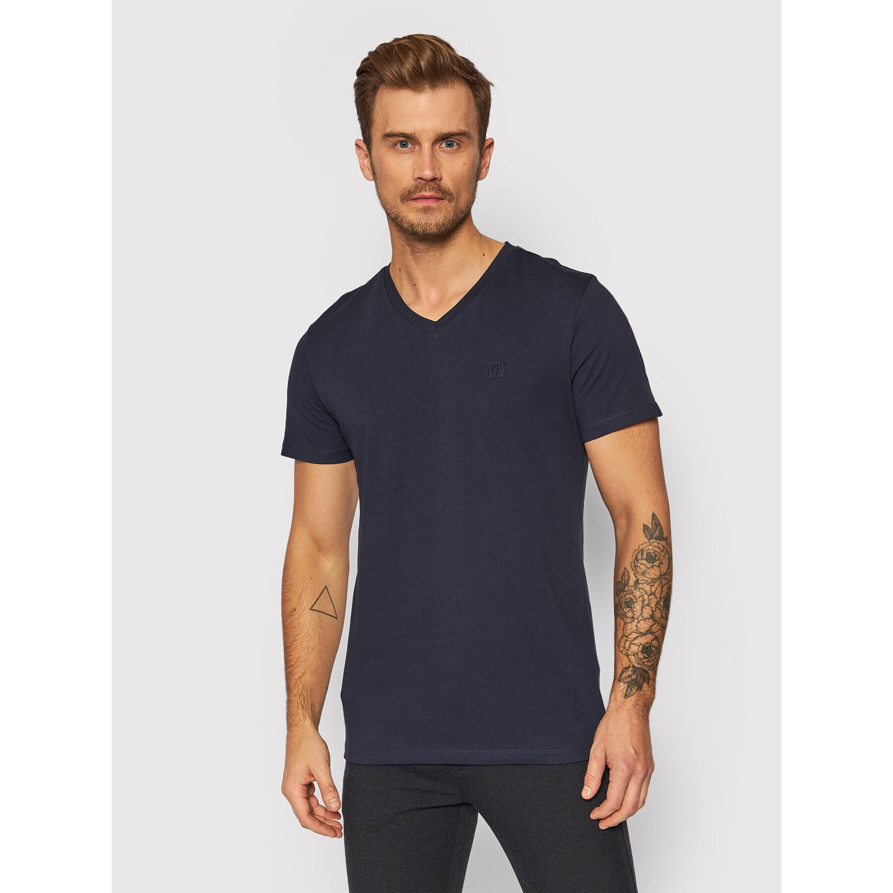 Jack&Jones PREMIUM Póló Blafrontier 12197633 Sötétkék Regular Fit - Pepit.hu