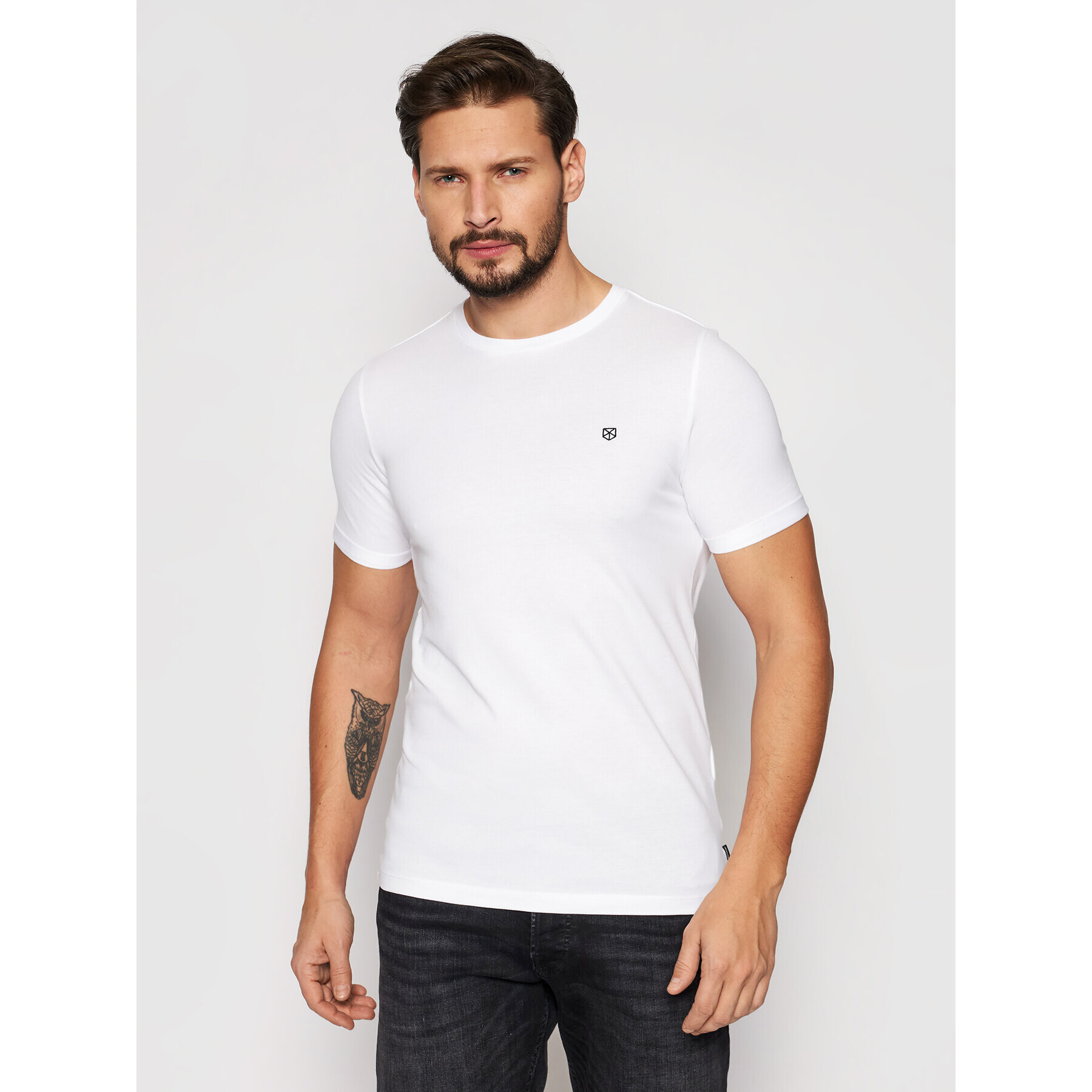 Jack&Jones PREMIUM Póló Blahardy 12166527 Fehér Slim Fit - Pepit.hu