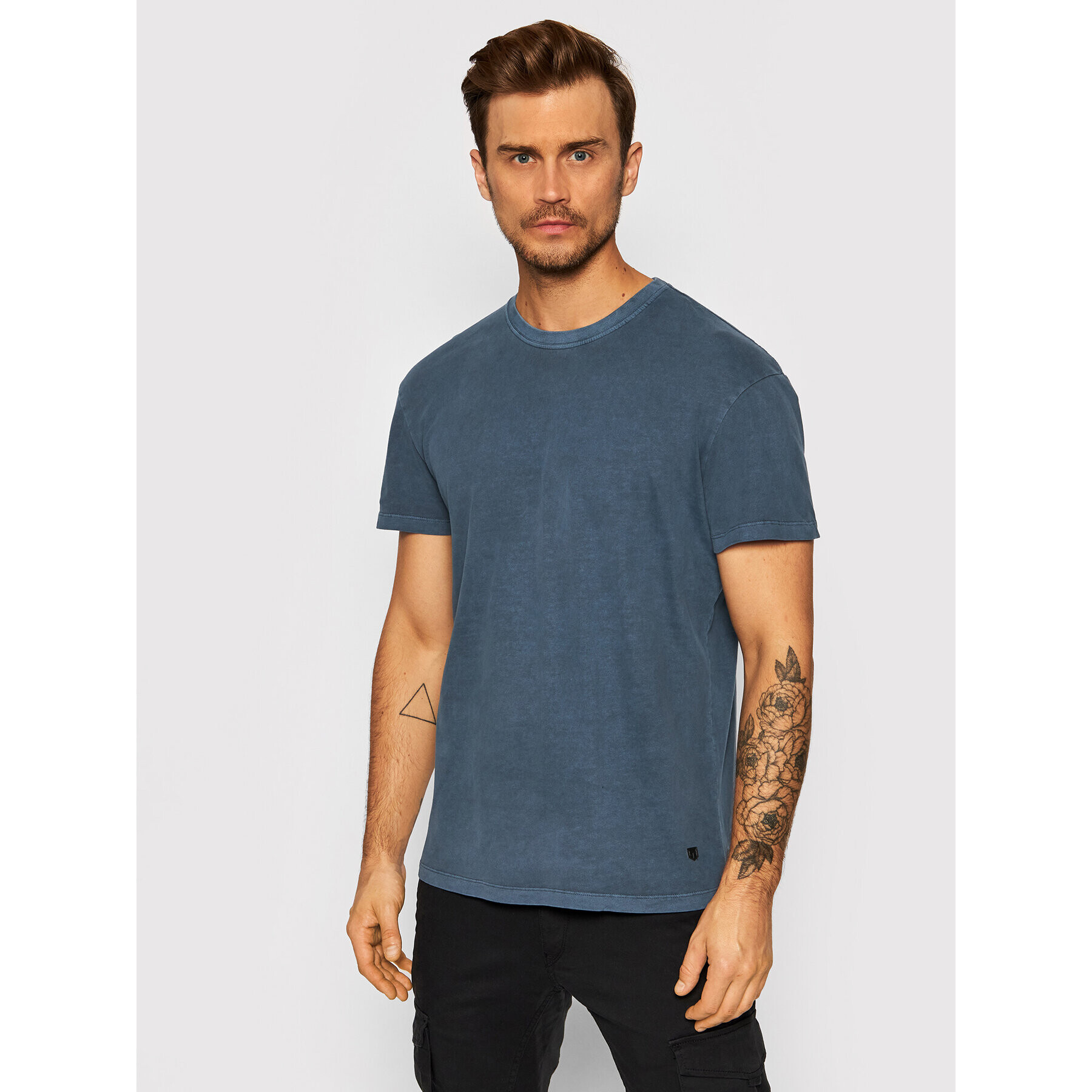 Jack&Jones PREMIUM Póló Blarhett 12191022 Sötétkék Relaxed Fit - Pepit.hu