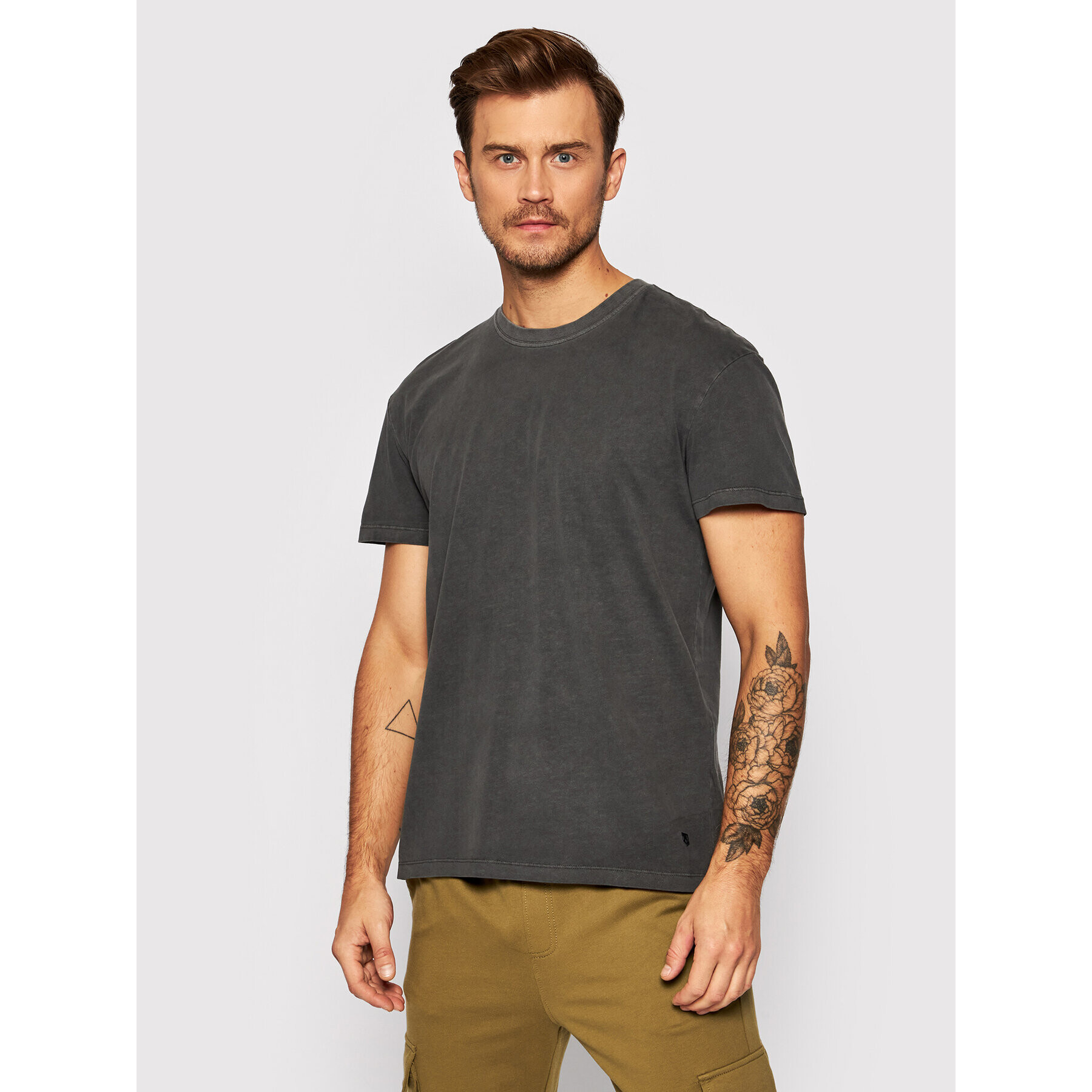 Jack&Jones PREMIUM Póló Blarhett 12191022 Szürke Relaxed Fit - Pepit.hu