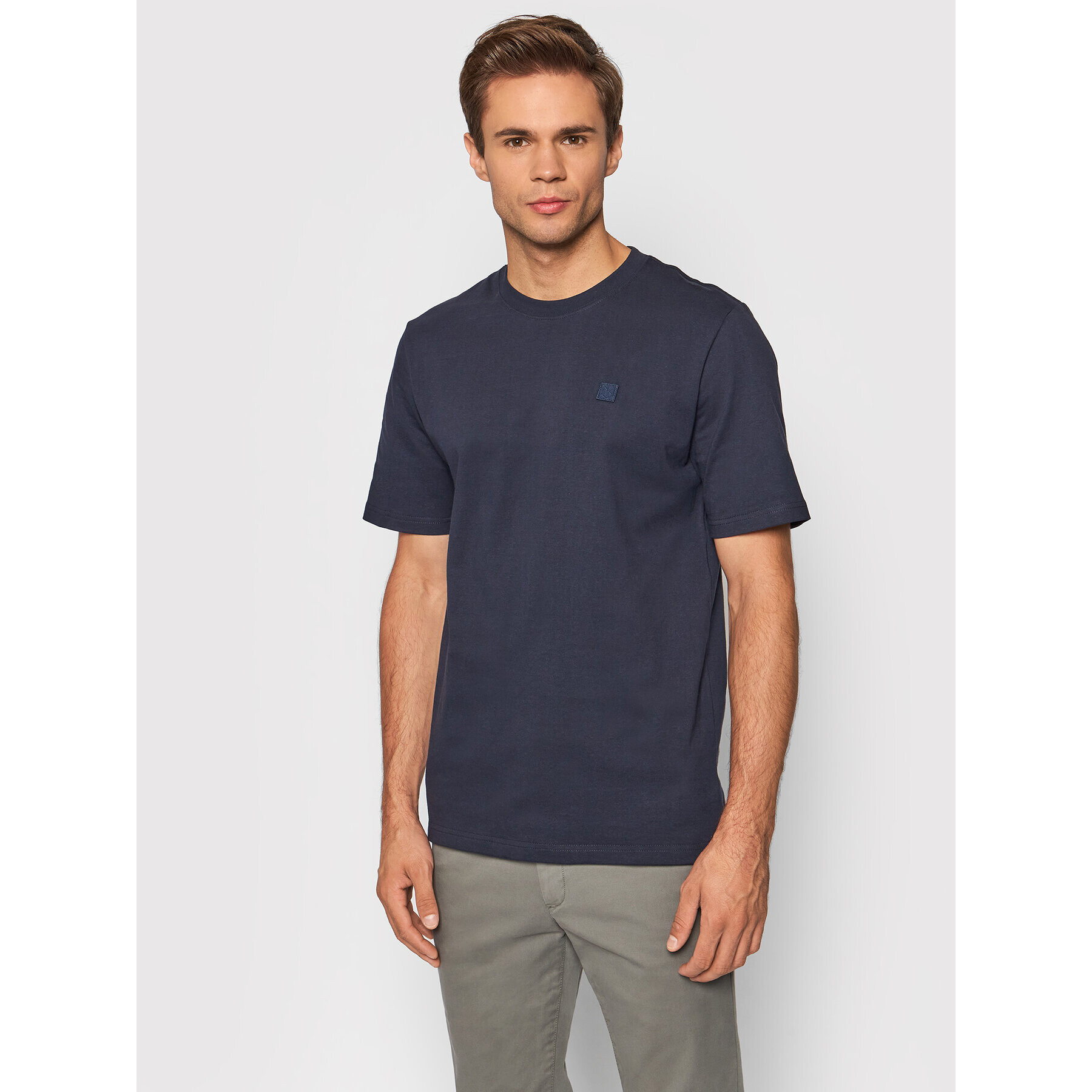 Jack&Jones PREMIUM Póló Blastudio 12188041 Sötétkék Regular Fit - Pepit.hu