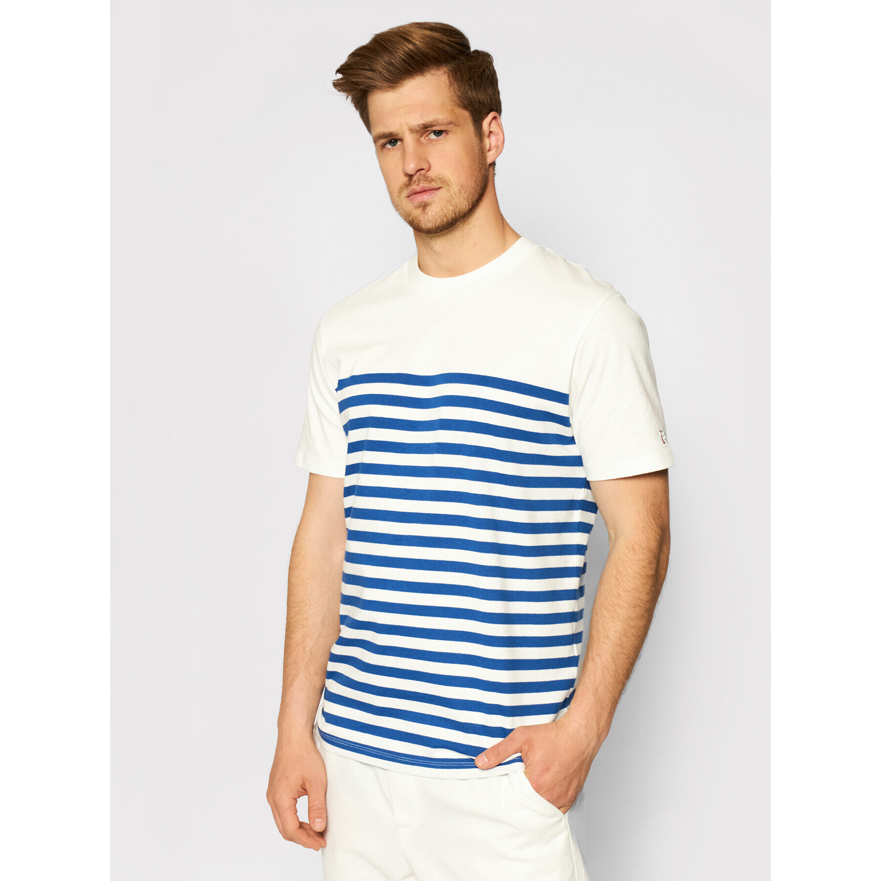 Jack&Jones PREMIUM Póló Bluwilson Crew Neck 12187671 Fehér Regular Fit - Pepit.hu