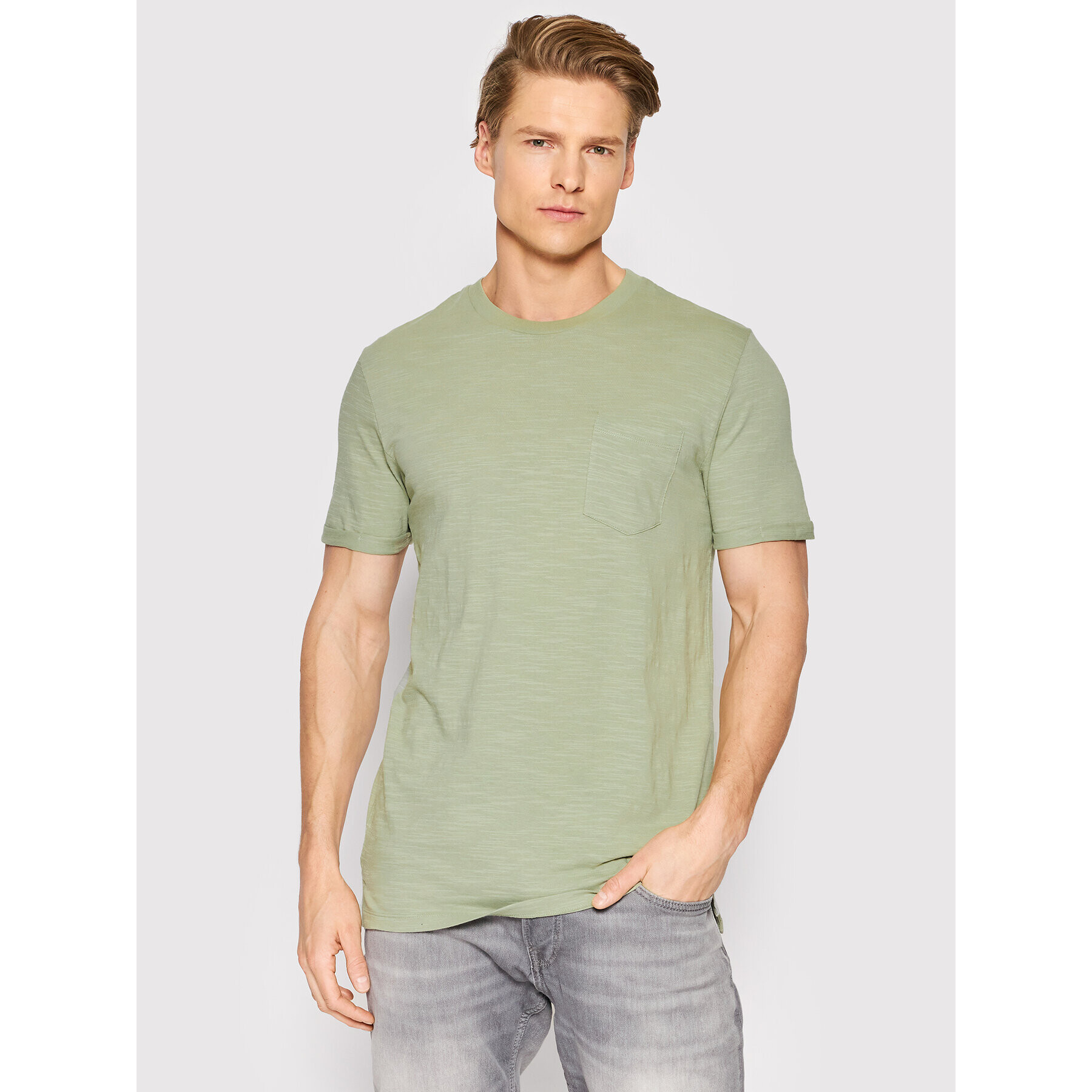 Jack&Jones PREMIUM Póló Tropic 12203772 Zöld Regular Fit - Pepit.hu