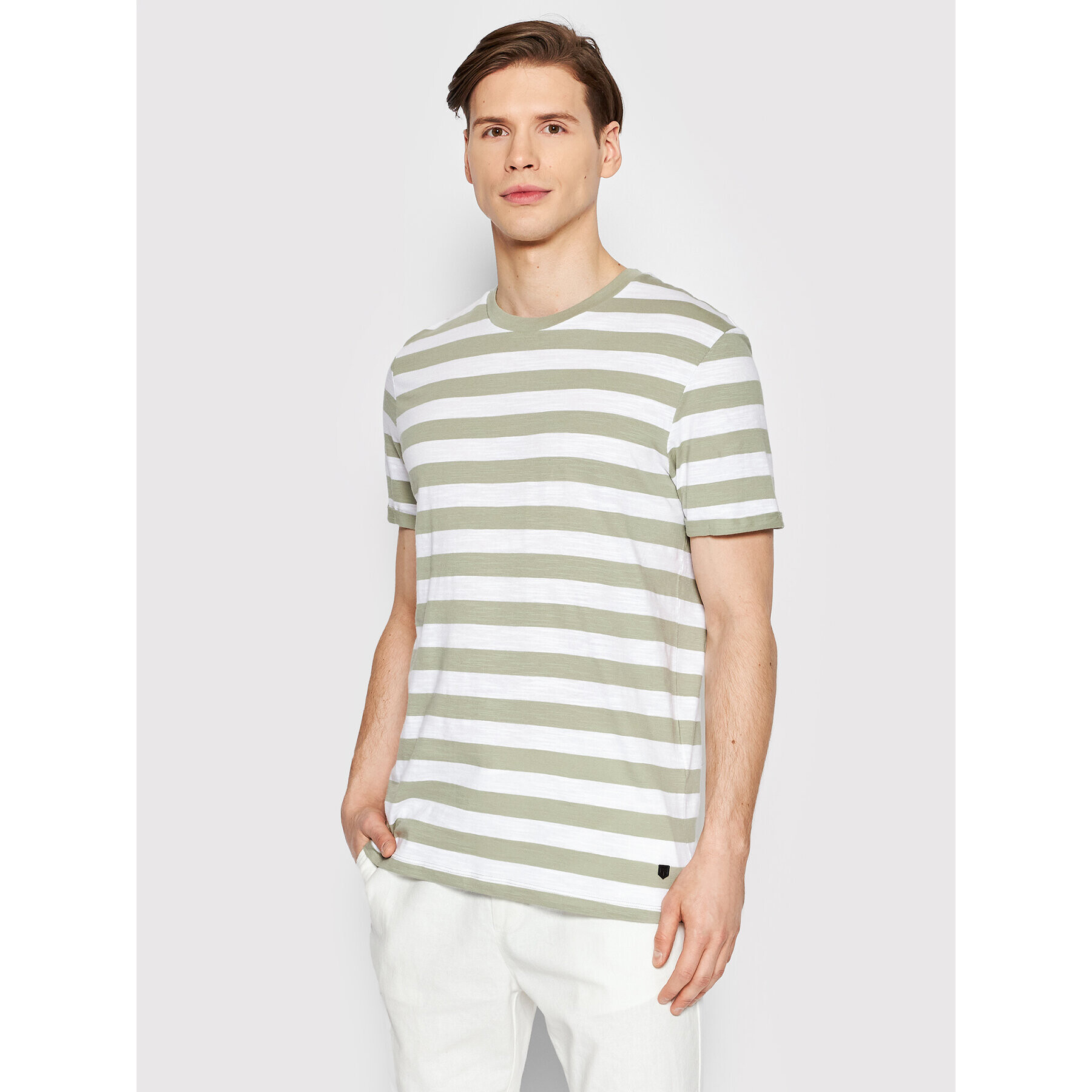 Jack&Jones PREMIUM Póló Tropic 12203778 Zöld Regular Fit - Pepit.hu