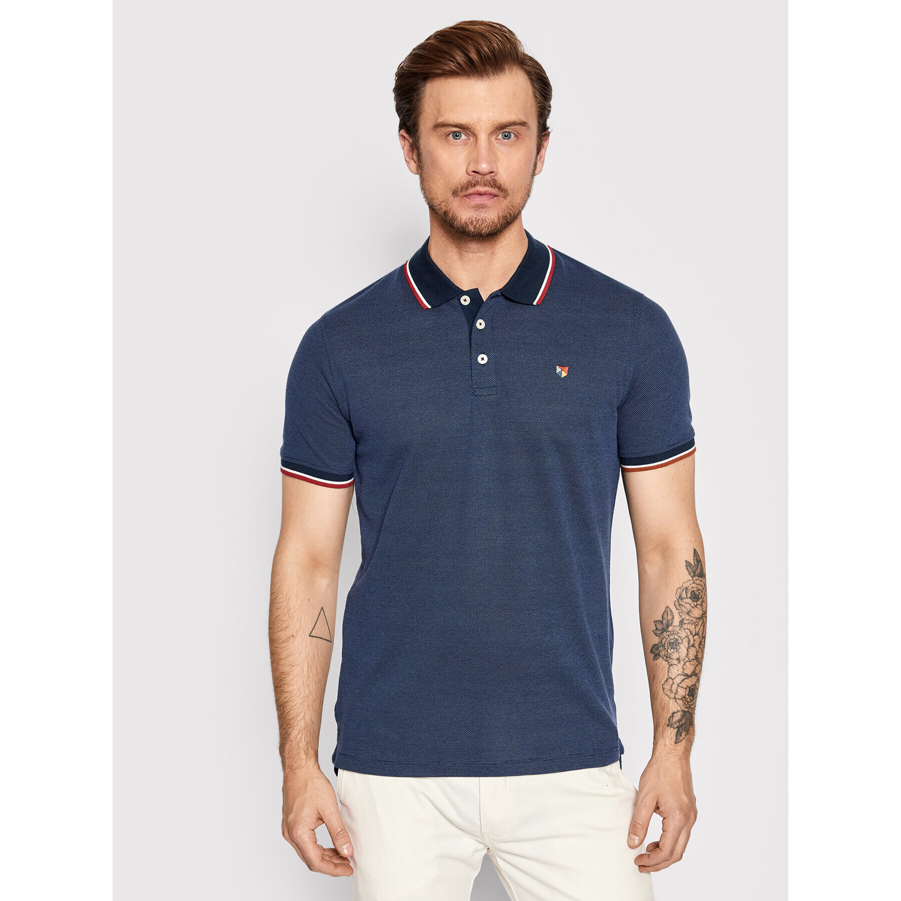 Jack&Jones PREMIUM Pólóing Bluwin 12169064 Sötétkék Regular Fit - Pepit.hu