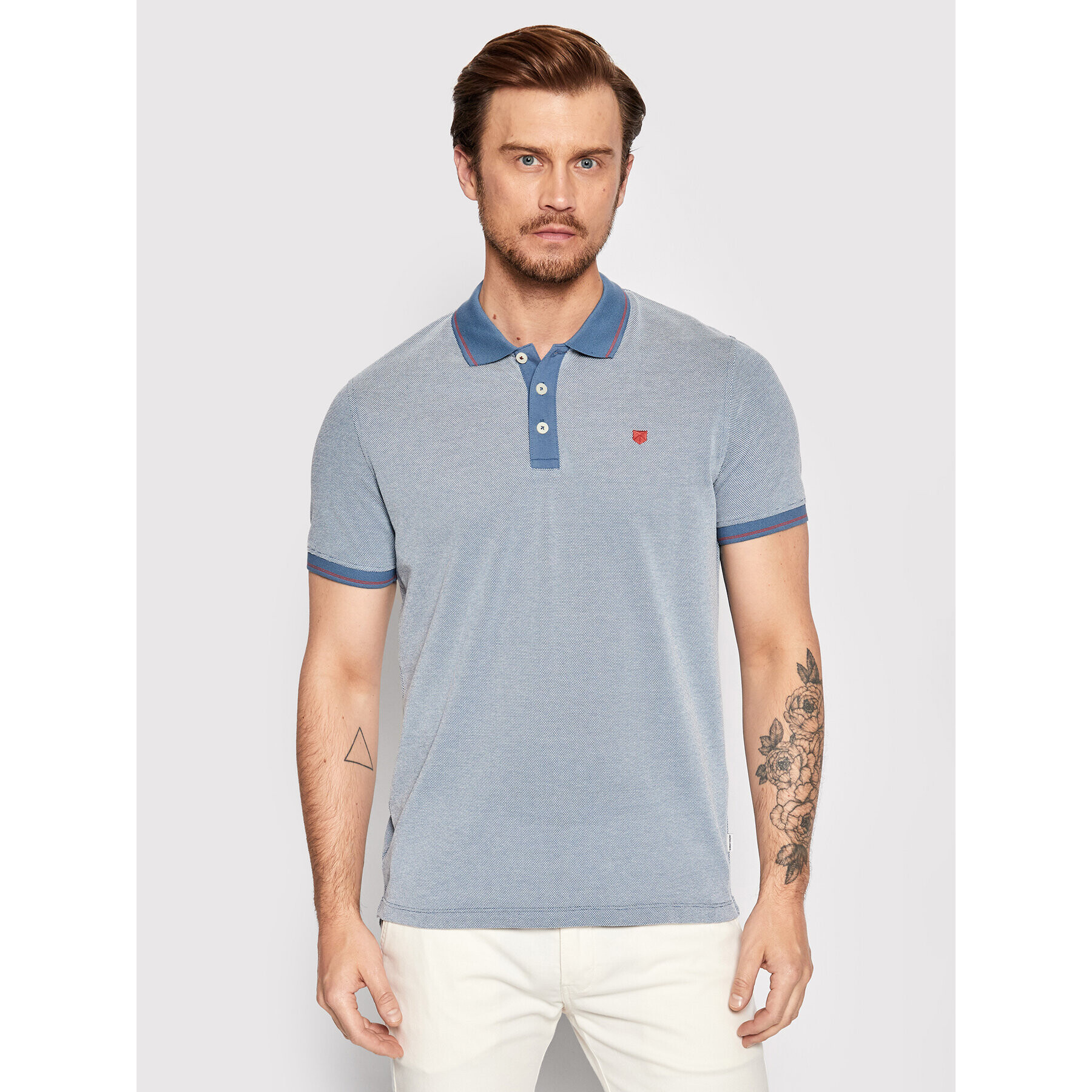 Jack&Jones PREMIUM Pólóing Win 12169064 Kék Regular Fit - Pepit.hu