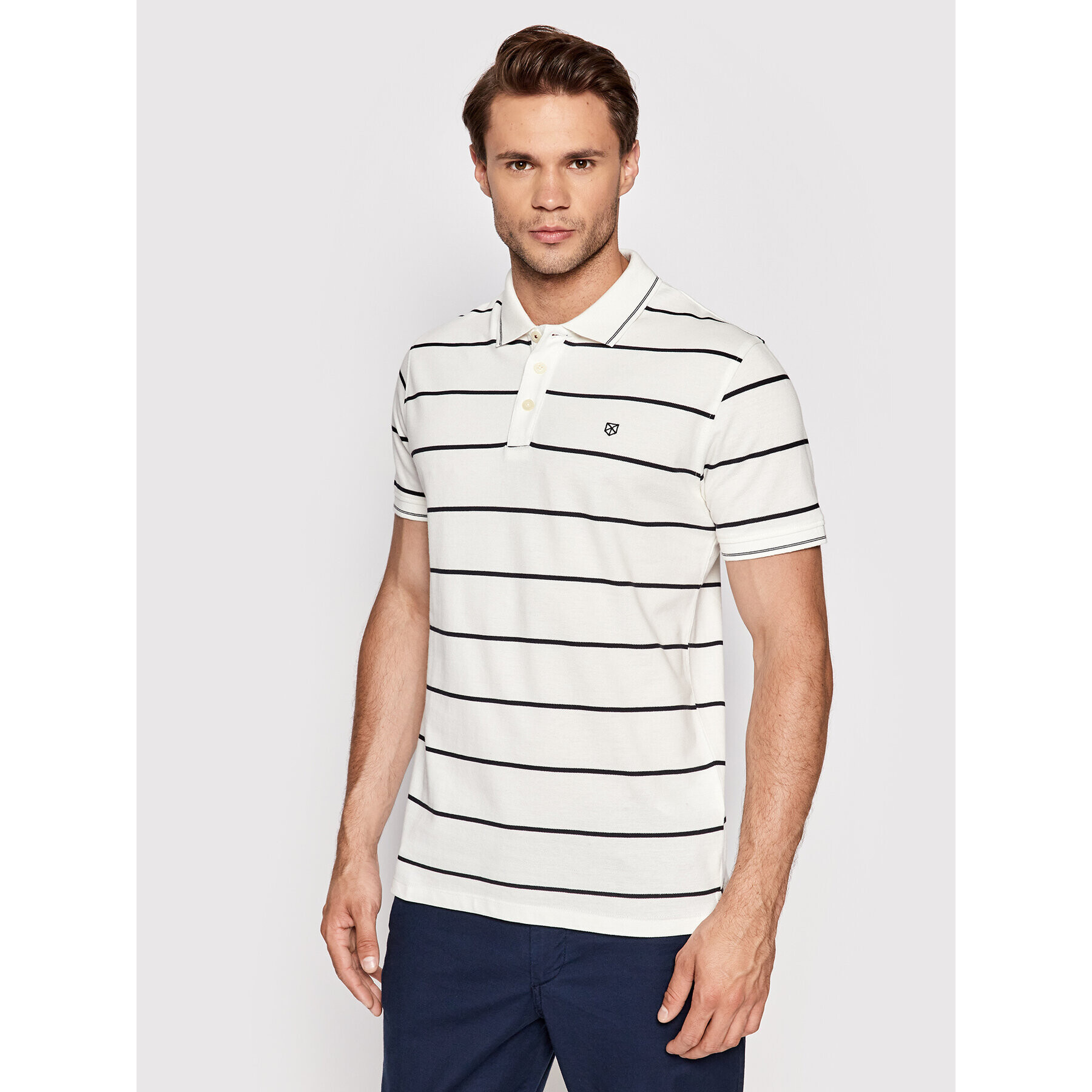 Jack&Jones PREMIUM Pólóing Win 12190262 Fehér Regular Fit - Pepit.hu