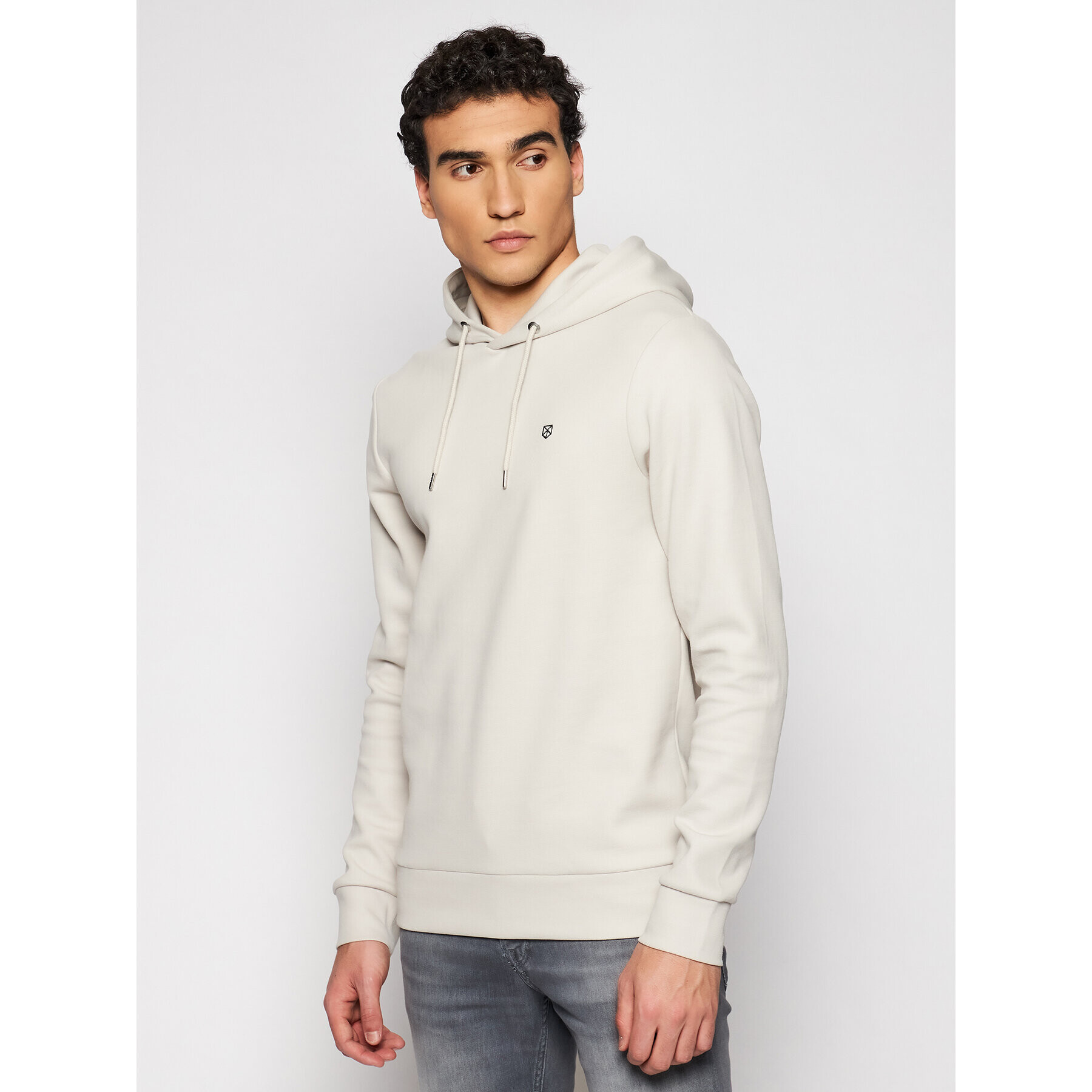 Jack&Jones PREMIUM Pulóver Blahardy 12166526 Bézs Slim Fit - Pepit.hu