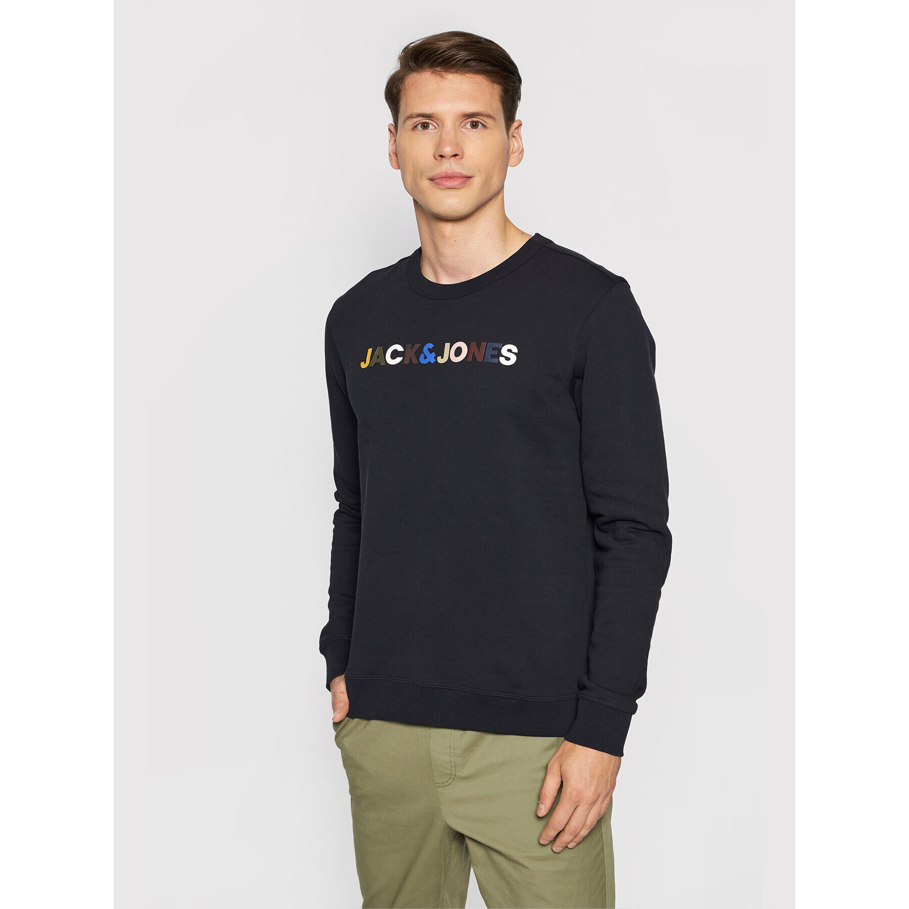 Jack&Jones PREMIUM Pulóver Blalandon 12191310 Sötétkék Regular Fit - Pepit.hu