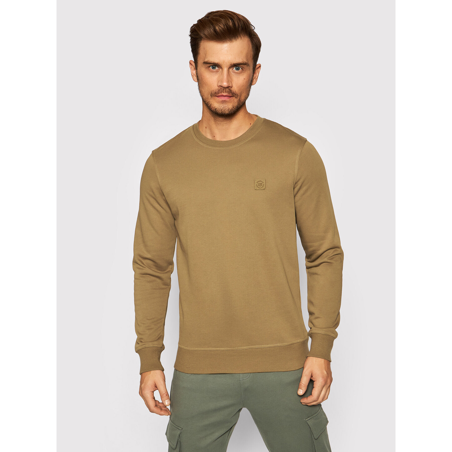 Jack&Jones PREMIUM Pulóver Blastudio 12189811 Barna Regular Fit - Pepit.hu