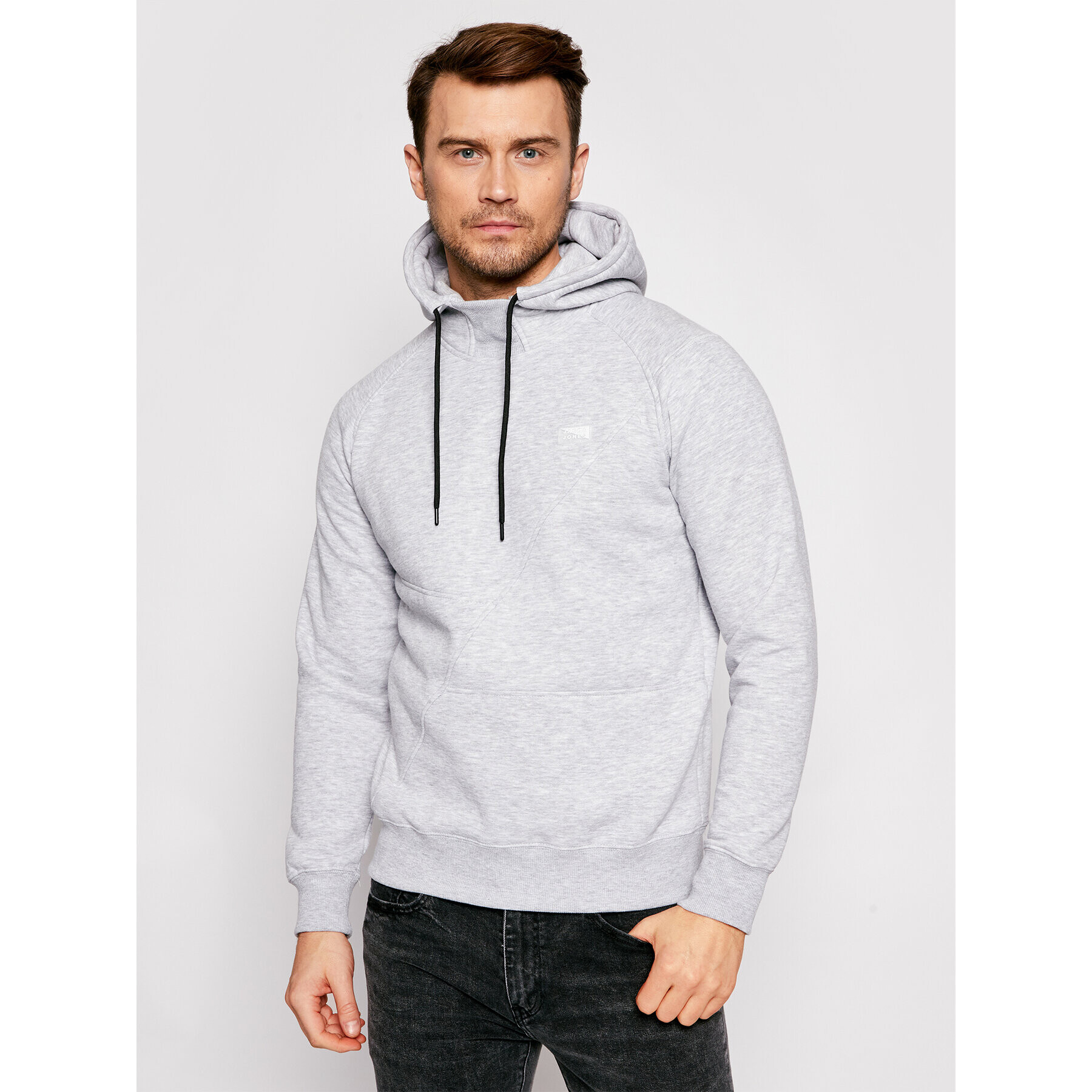 Jack&Jones PREMIUM Pulóver Ponn 12187221 Szürke Regular Fit - Pepit.hu