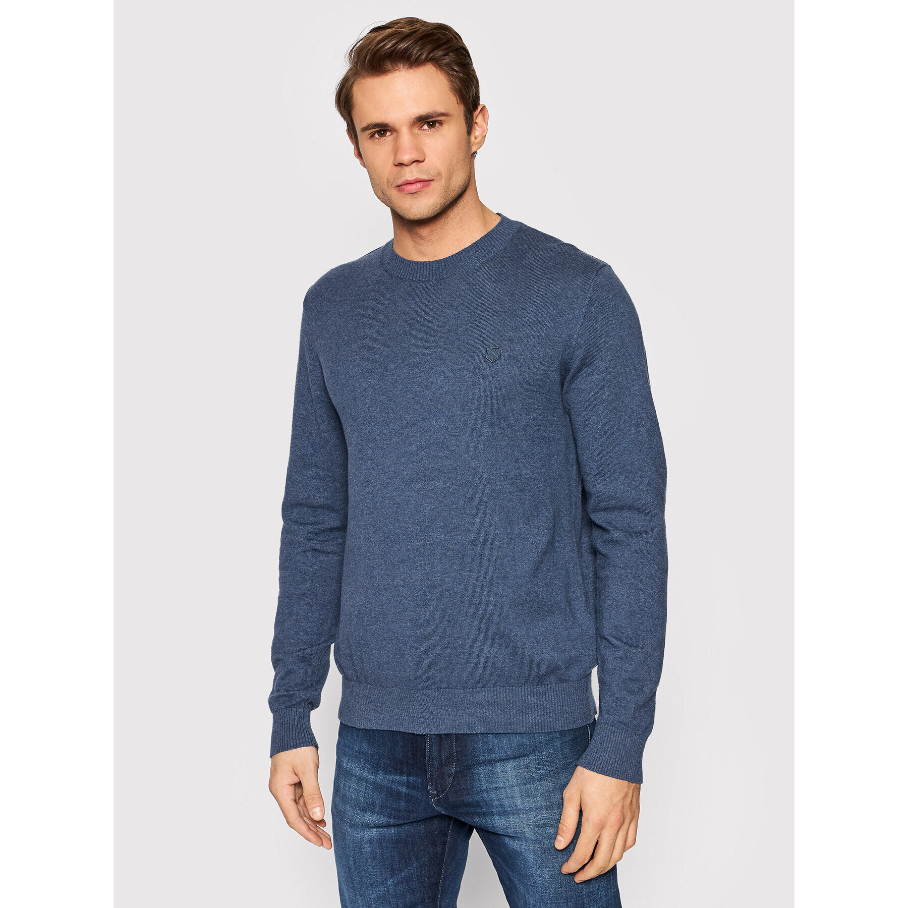 Jack&Jones PREMIUM Sweater Ray 12192311 Sötétkék Regular Fit - Pepit.hu