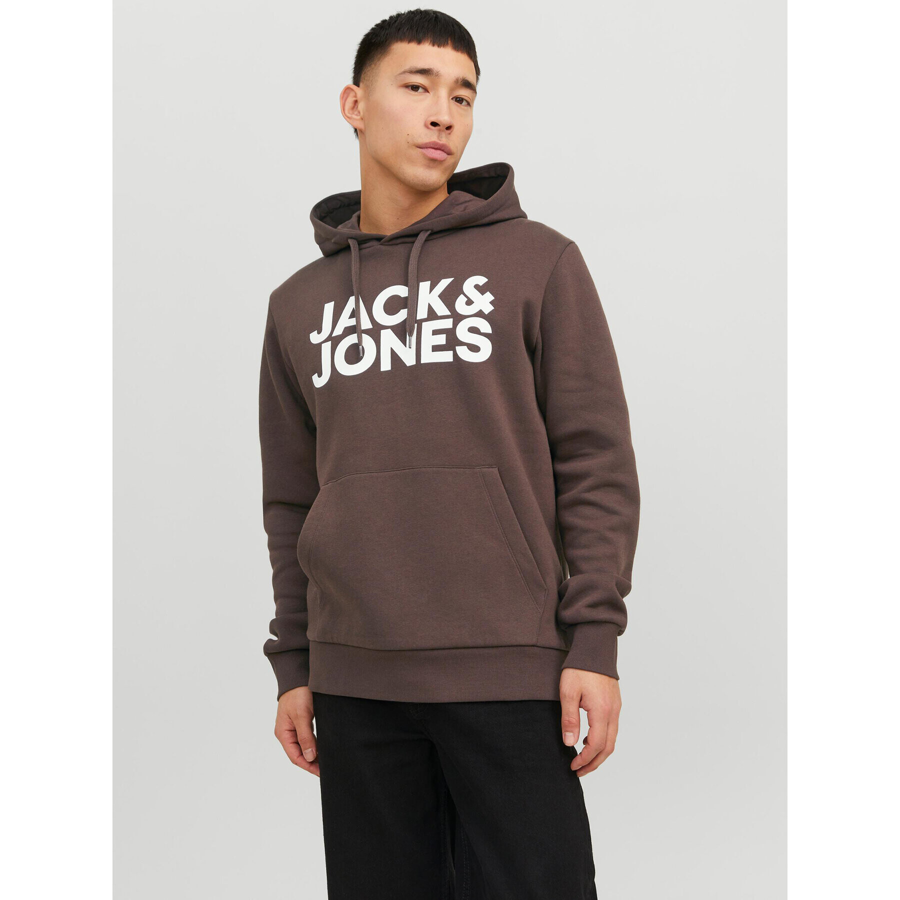 Jack&Jones Pulóver Corp 12152840 Barna Standard Fit - Pepit.hu