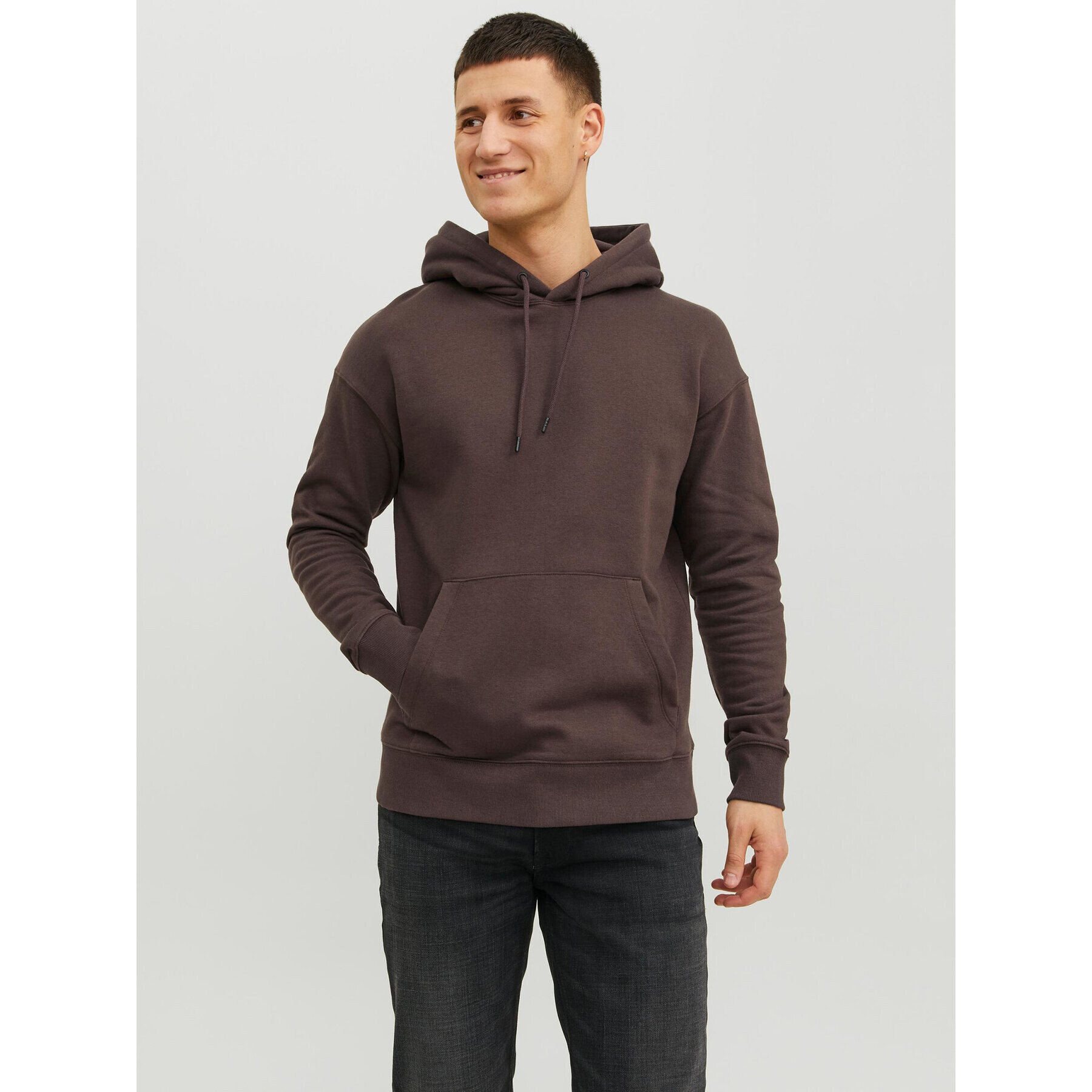 Jack&Jones Pulóver 12208157 Barna Relaxed Fit - Pepit.hu