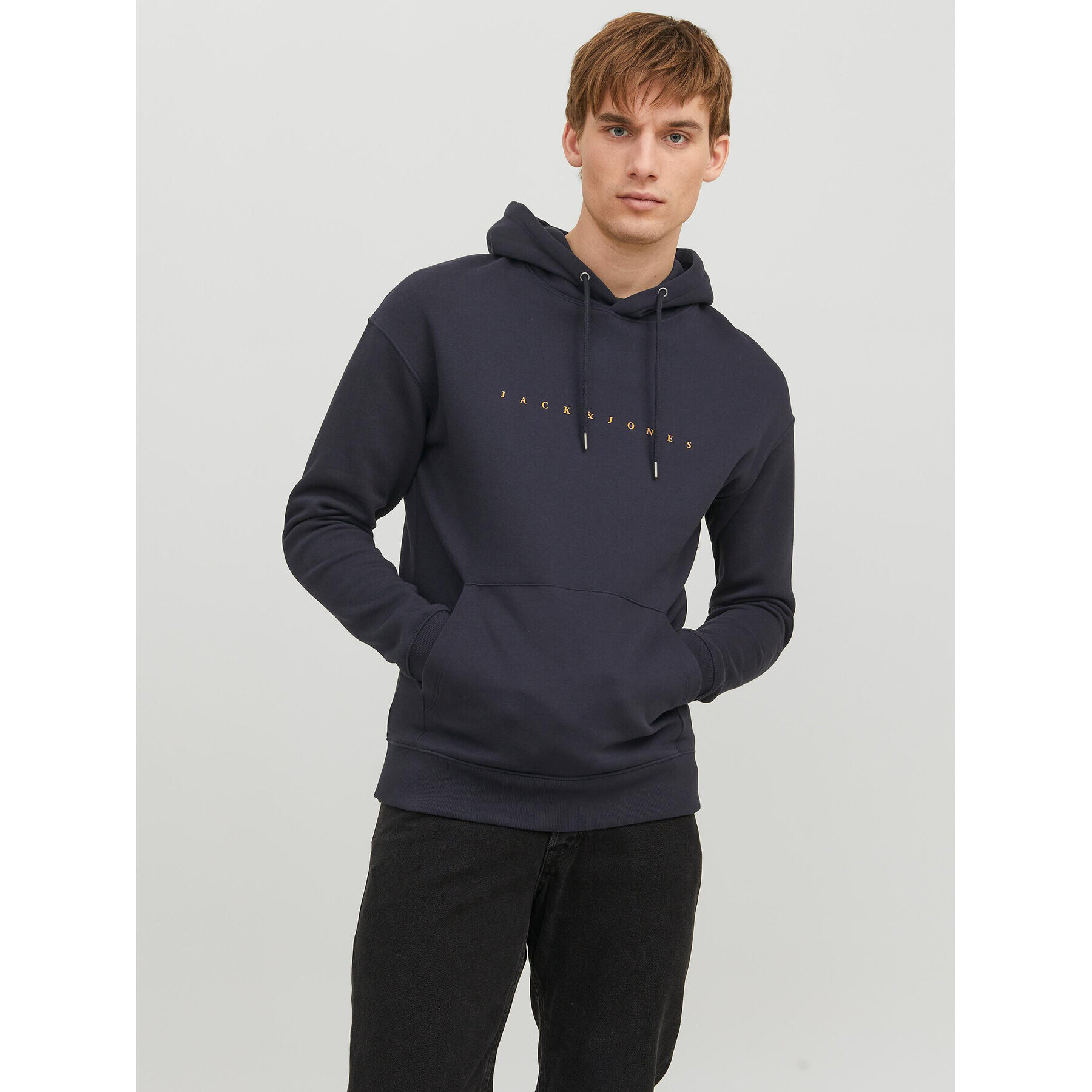 Jack&Jones Pulóver Star 12233972 Sötétkék Relaxed Fit - Pepit.hu