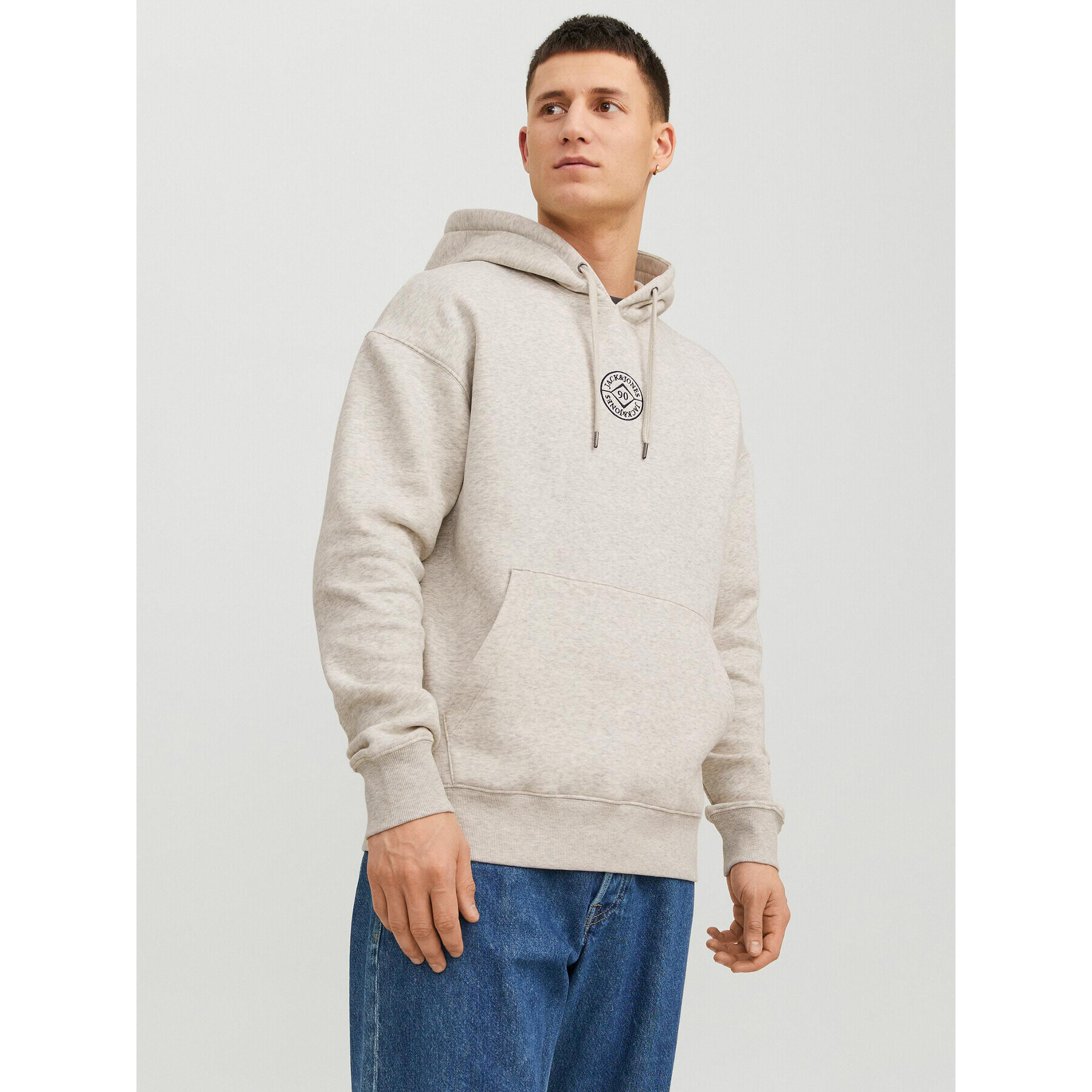 Jack&Jones Pulóver Cosmo 12233979 Szürke Relaxed Fit - Pepit.hu