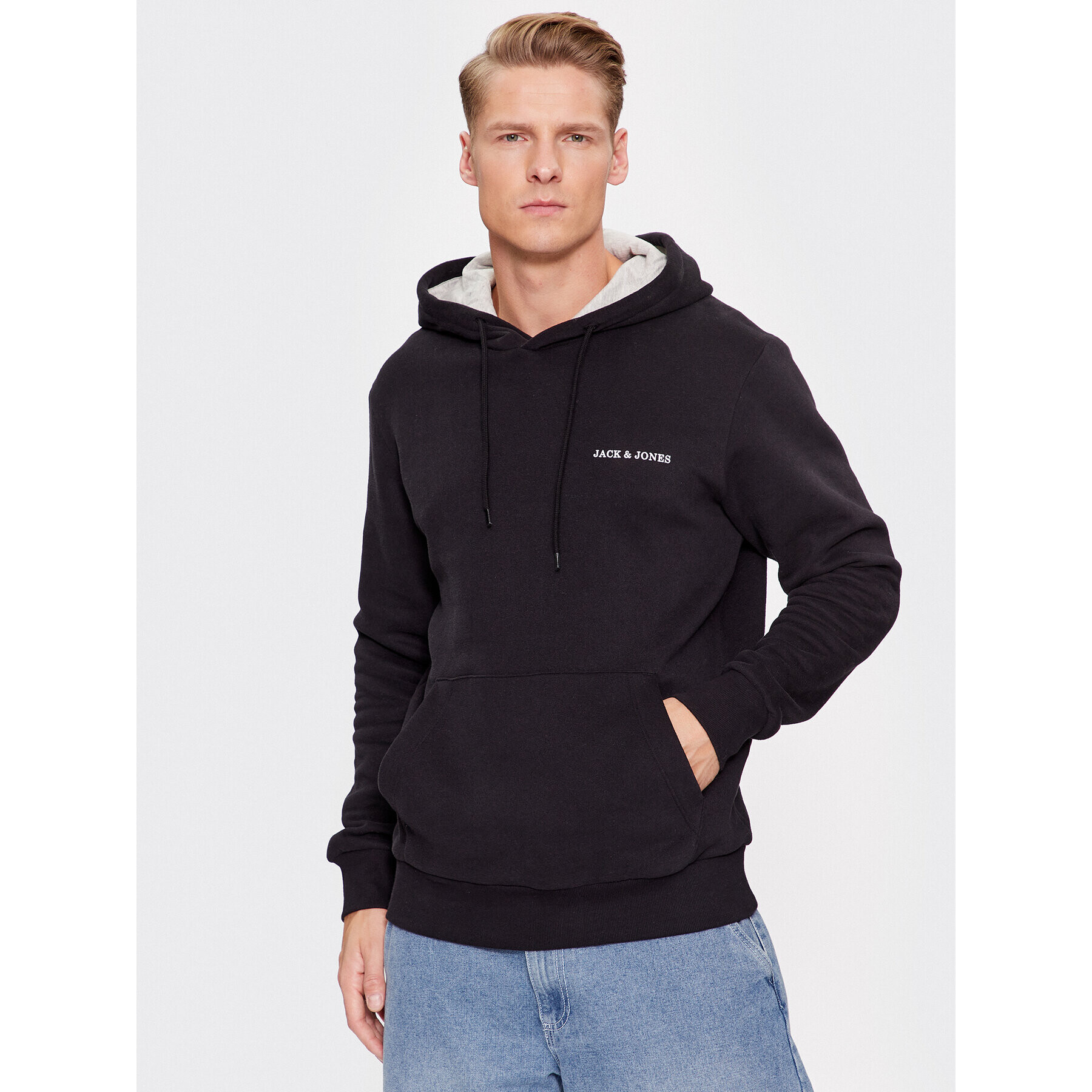 Jack&Jones Pulóver 12236159 Fekete Regular Fit - Pepit.hu