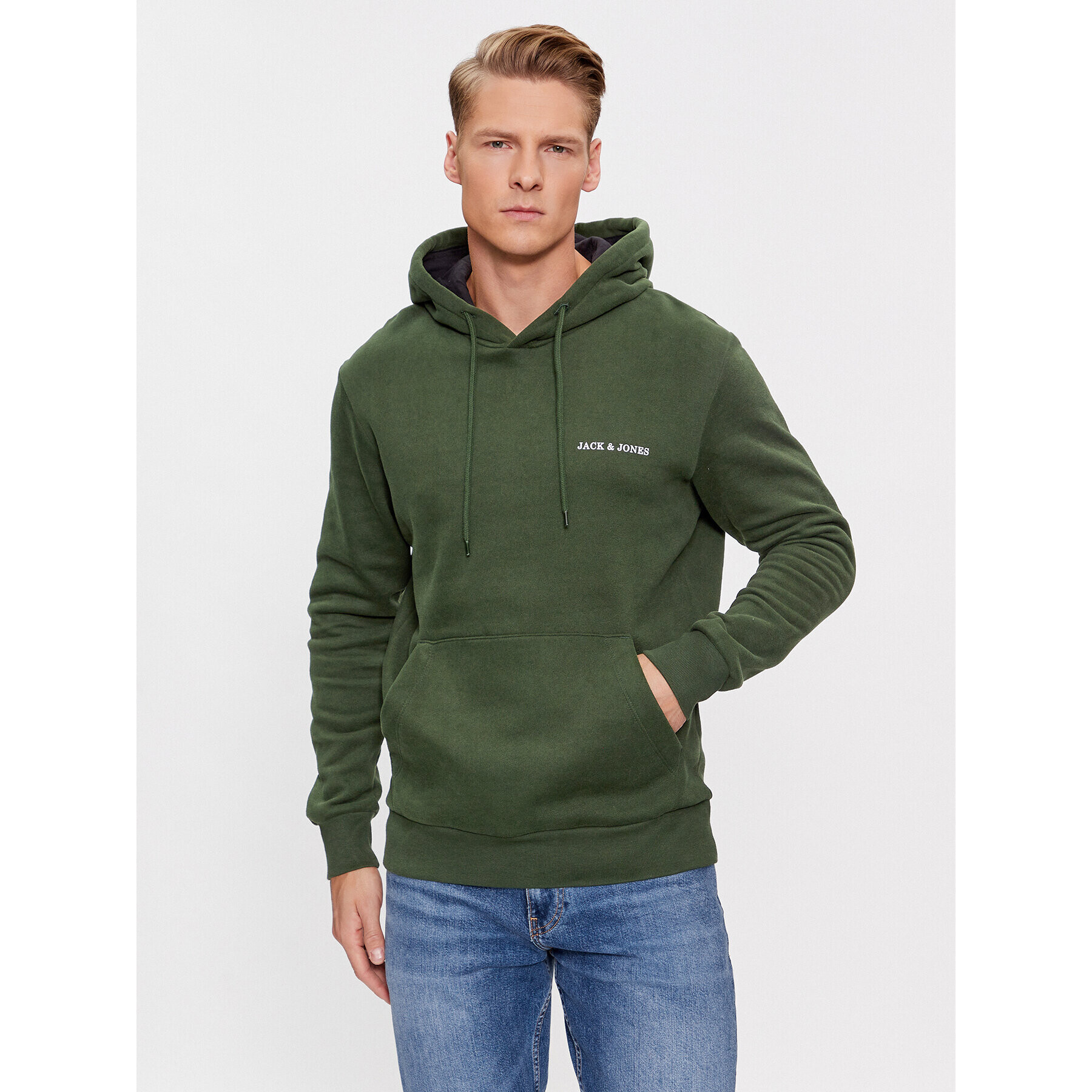 Jack&Jones Pulóver 12236159 Zöld Regular Fit - Pepit.hu