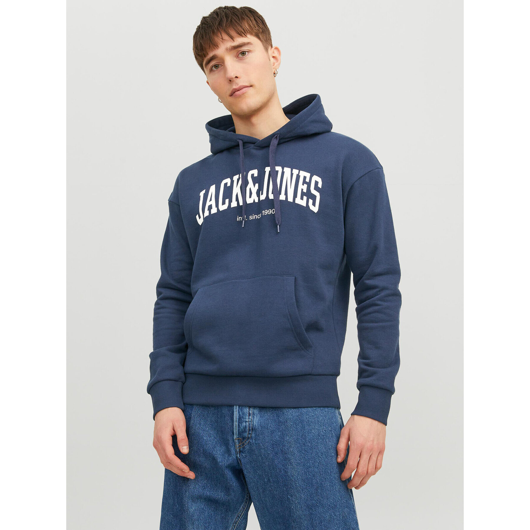 Jack&Jones Pulóver Josh 12236513 Sötétkék Standard Fit - Pepit.hu